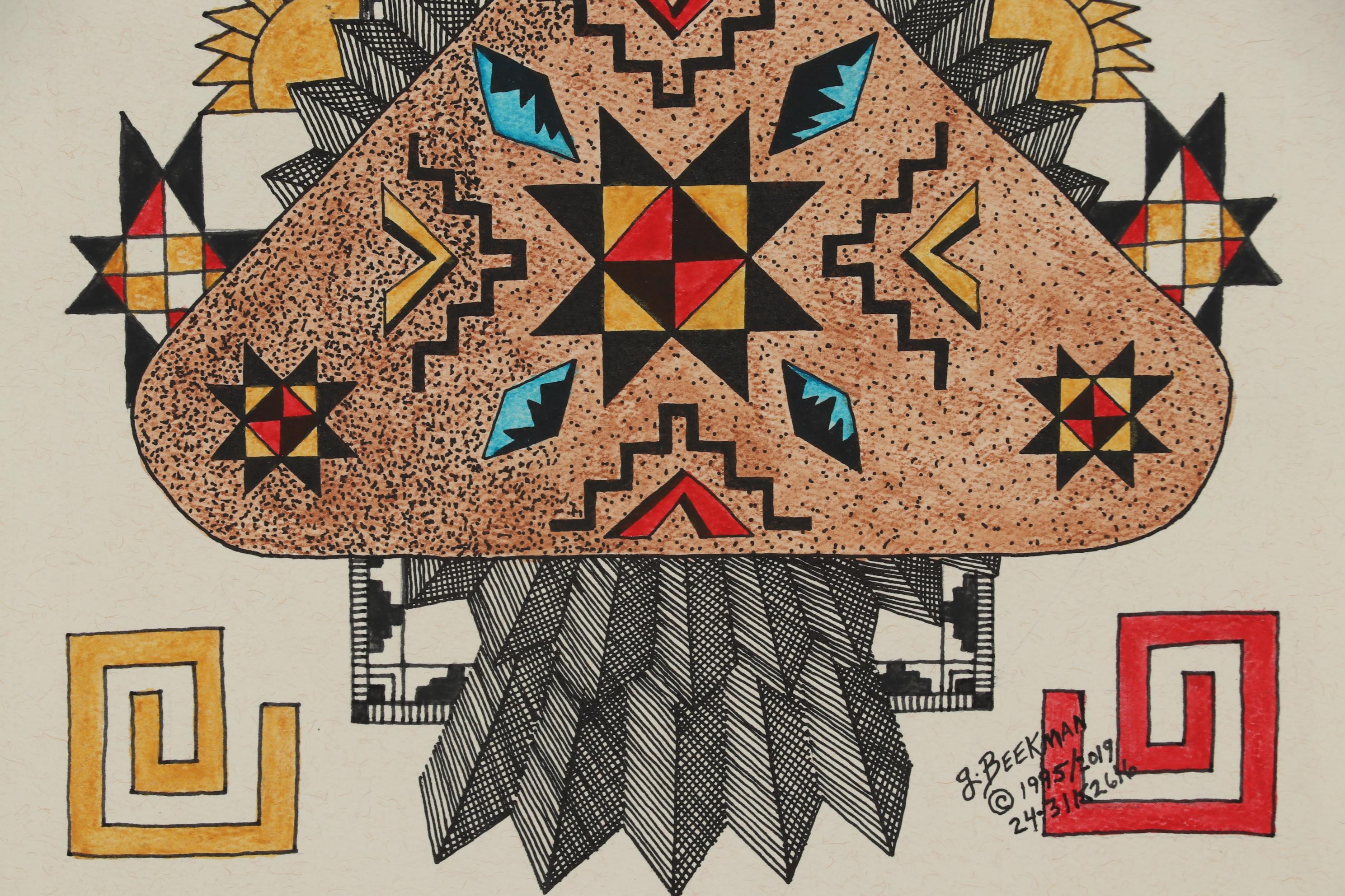 Gail Beekman Mixed Media Painting "Arapaho 24"