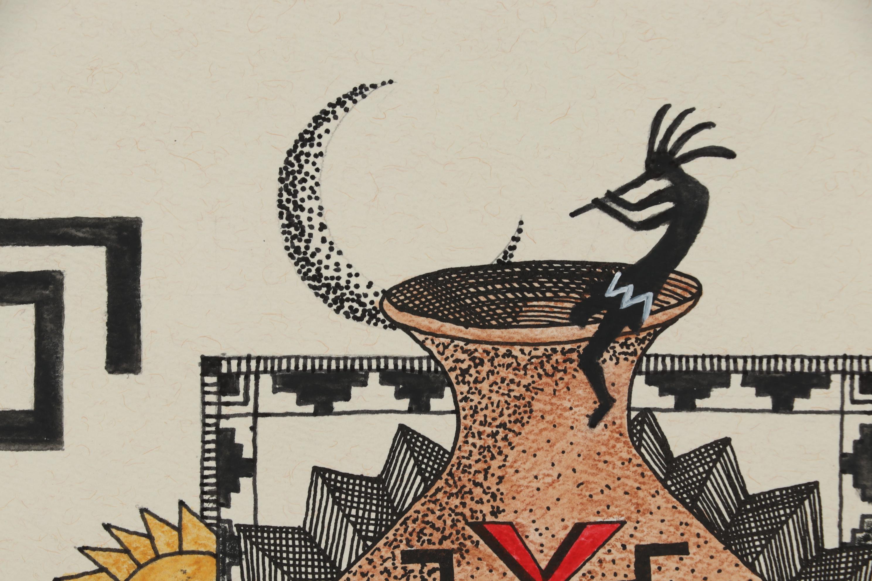 Gail Beekman Mixed Media Painting "Arapaho 24"