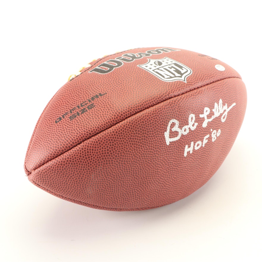 Bob Lilly Autographed Football