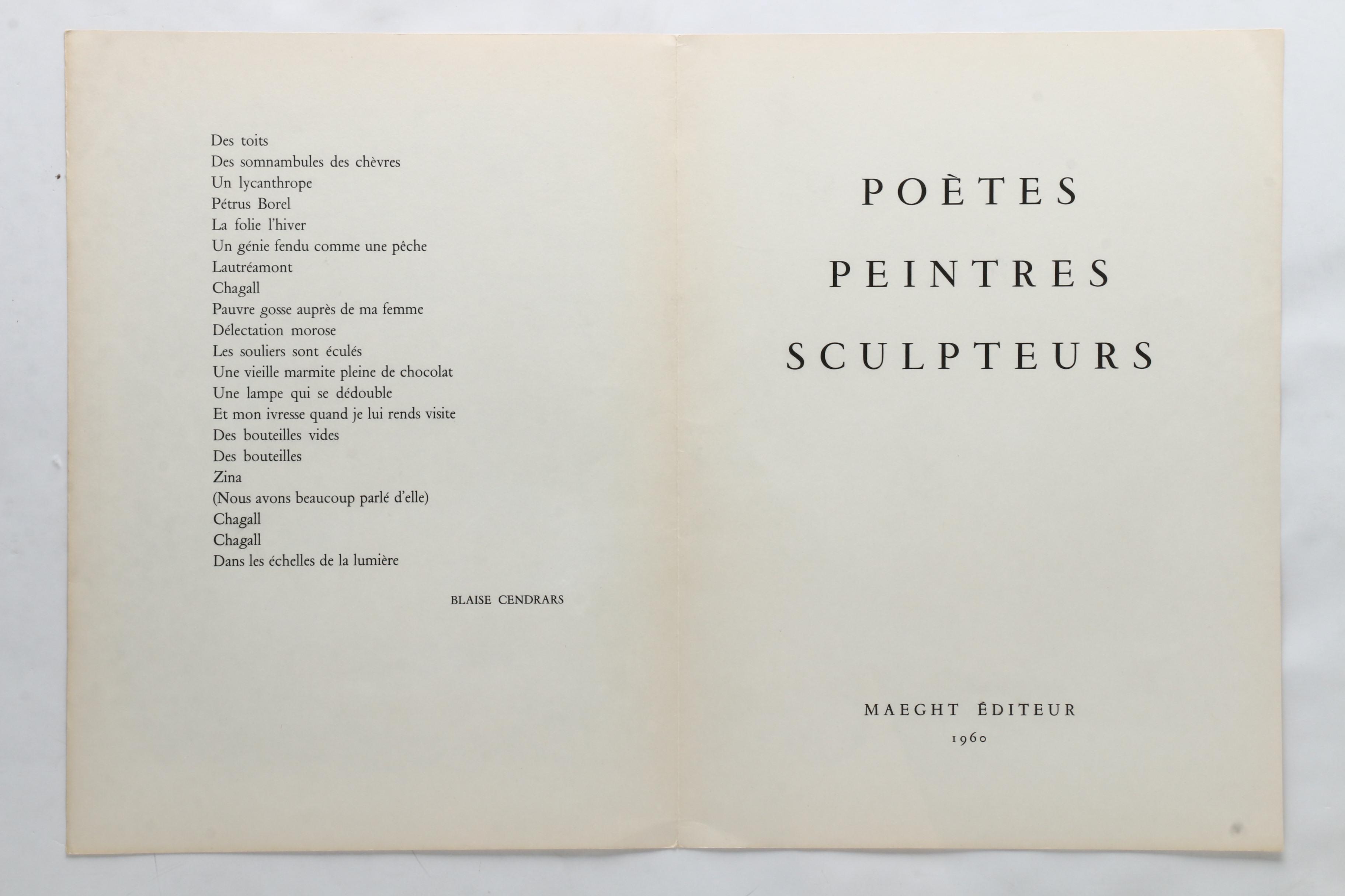 Marc Chagall 1960 Color Lithograph "The Tree of Jesse (L'Arbre de Jesse)"