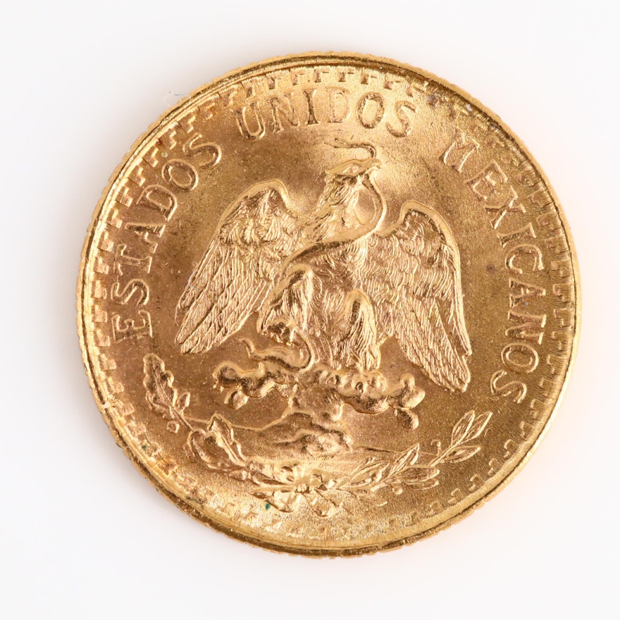 1945 Mexican Dos Pesos Gold Coin