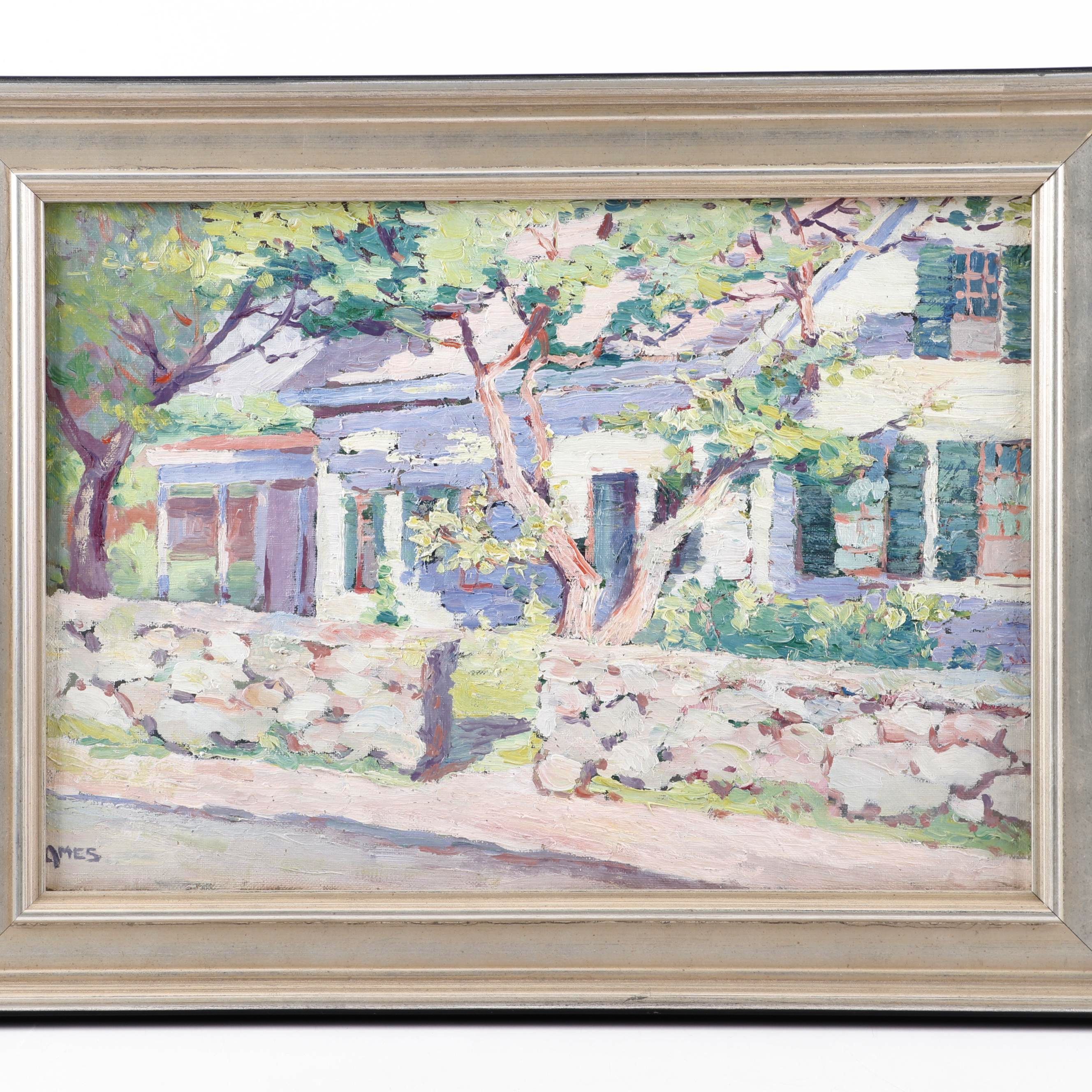 May Lydia Ames Impressionist Style Oil Painting