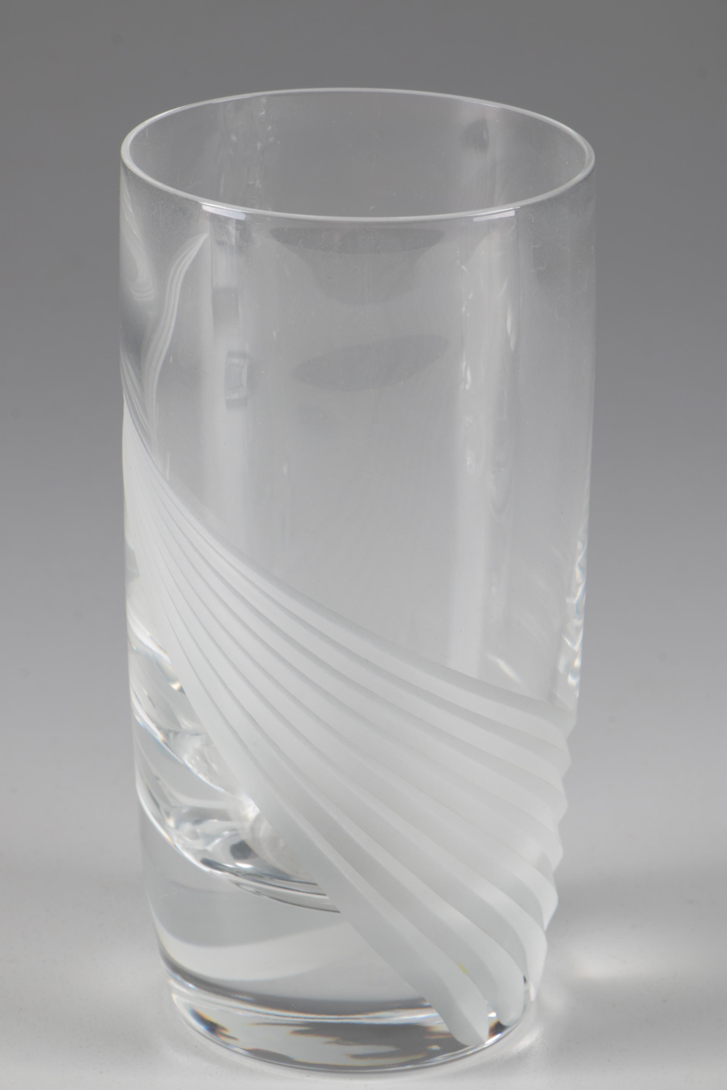 Lenox "Windswept" Double Old Fashioned and Highball Glasses, 1986–2010