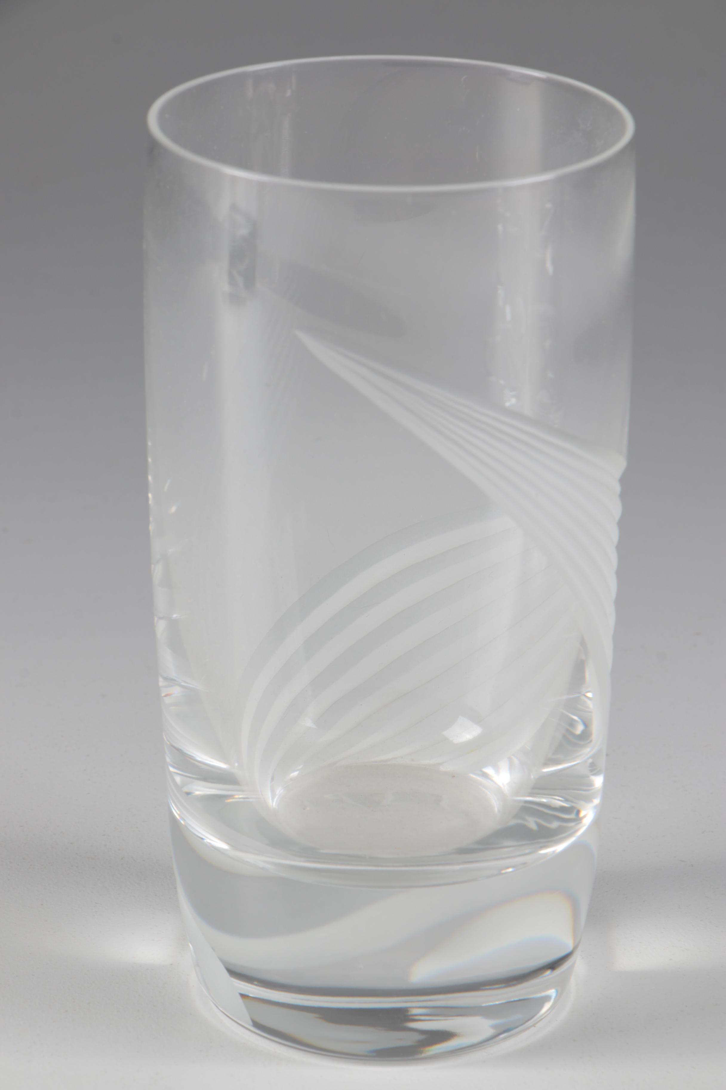 Lenox "Windswept" Double Old Fashioned and Highball Glasses, 1986–2010