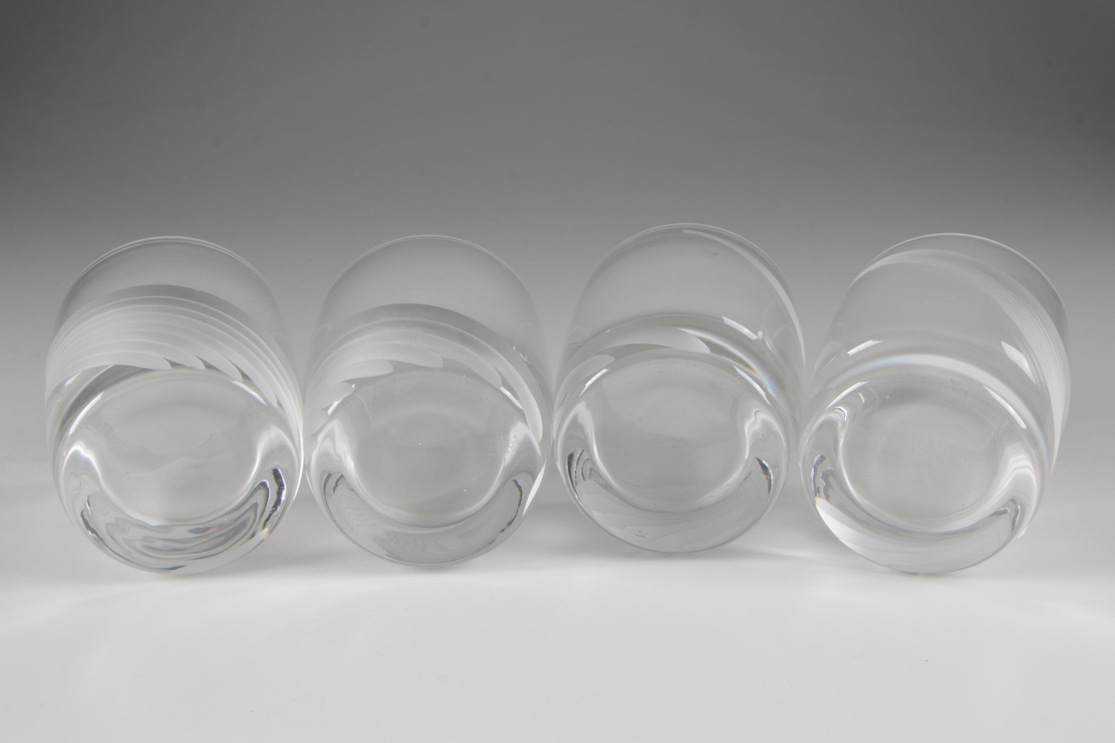 Lenox "Windswept" Double Old Fashioned and Highball Glasses, 1986–2010