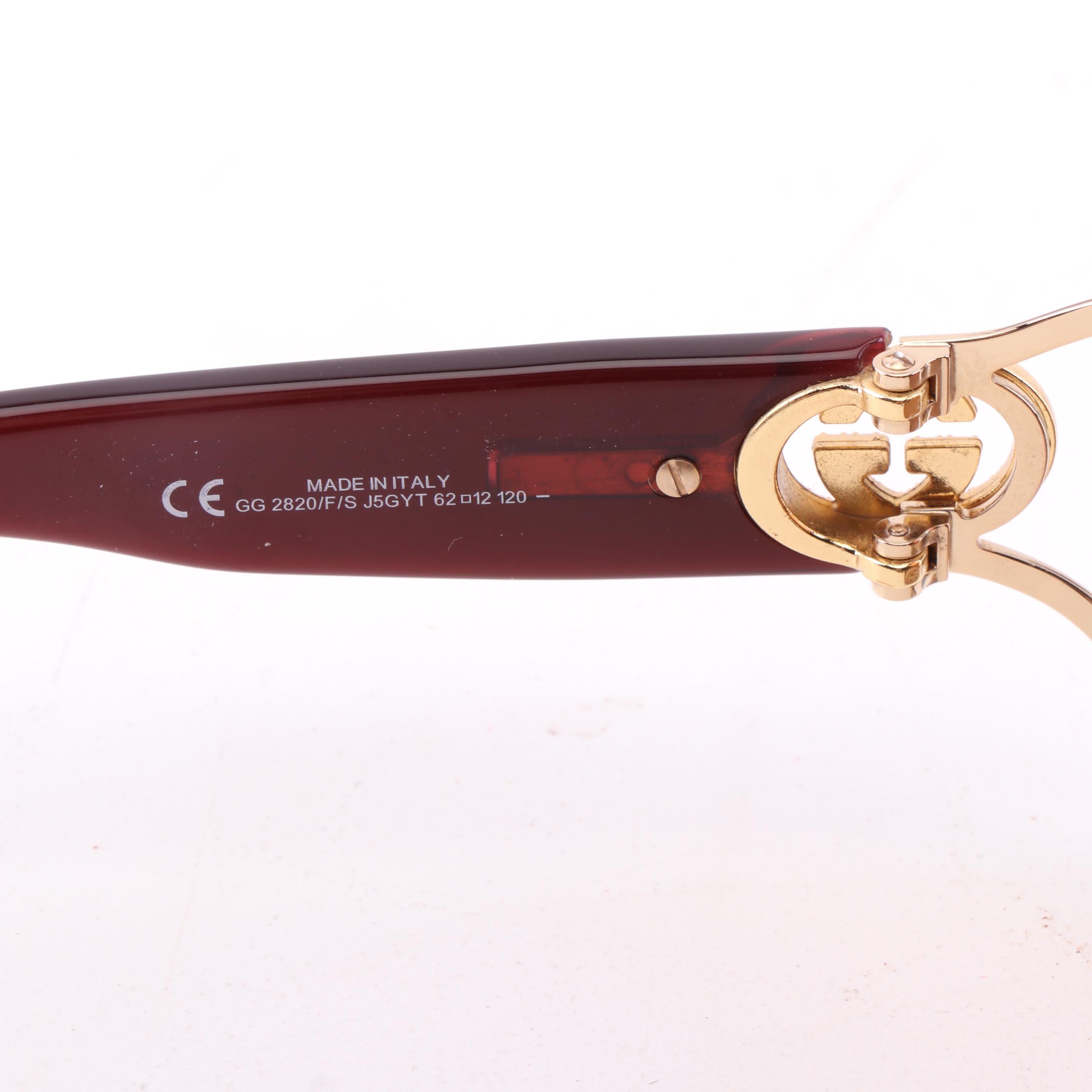 Gucci GG 2820/F/S Gradient Rimless Wrap Sunglasses