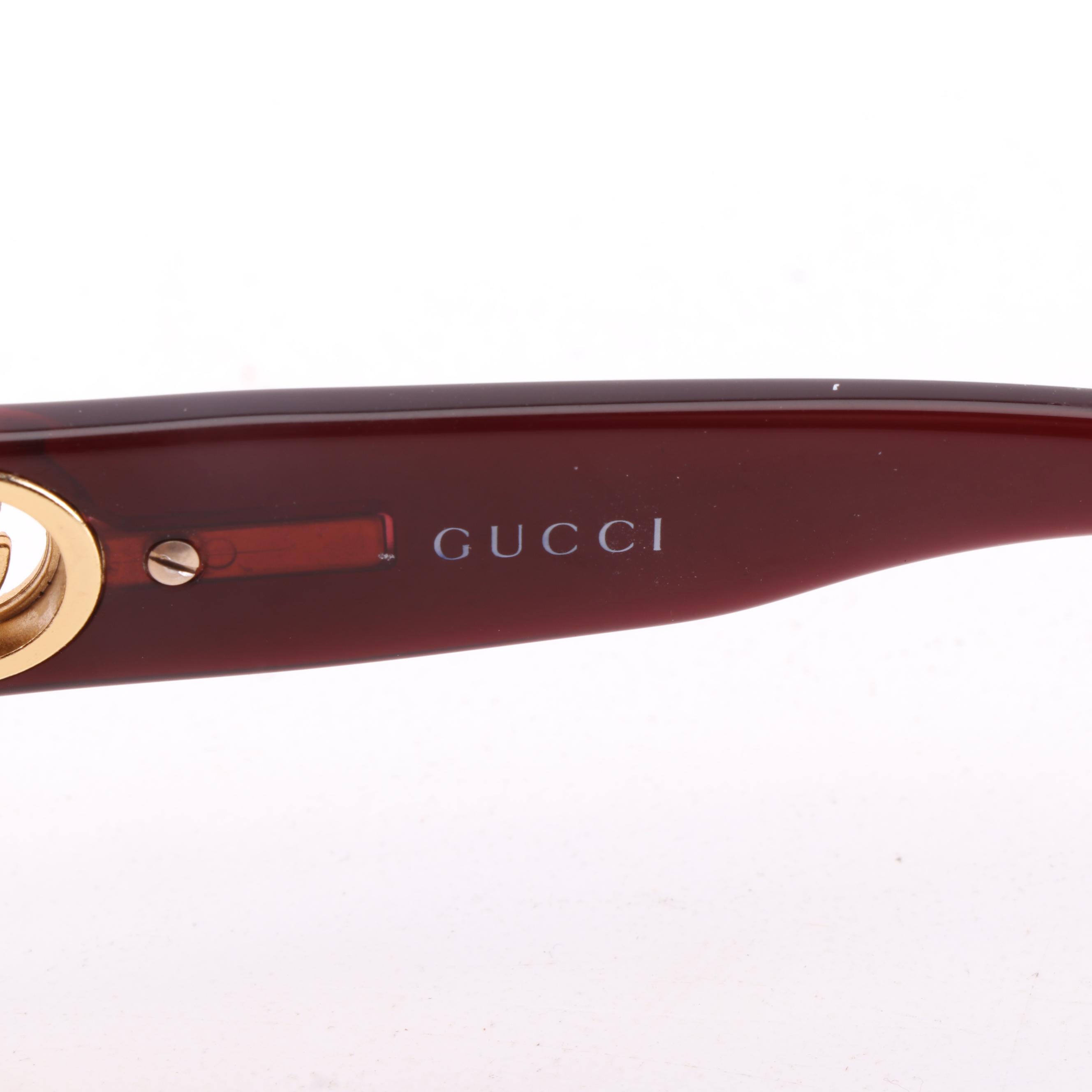 Gucci GG 2820/F/S Gradient Rimless Wrap Sunglasses