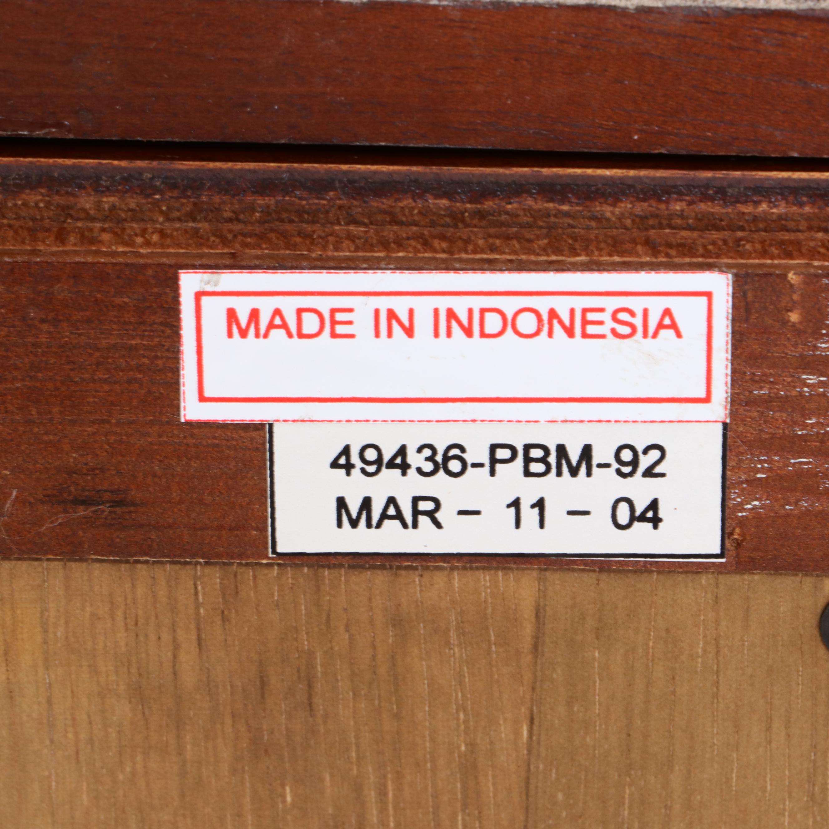 Pottery Barn Cherry Finish Wine Bottle Storage Cabinet, Contemporary