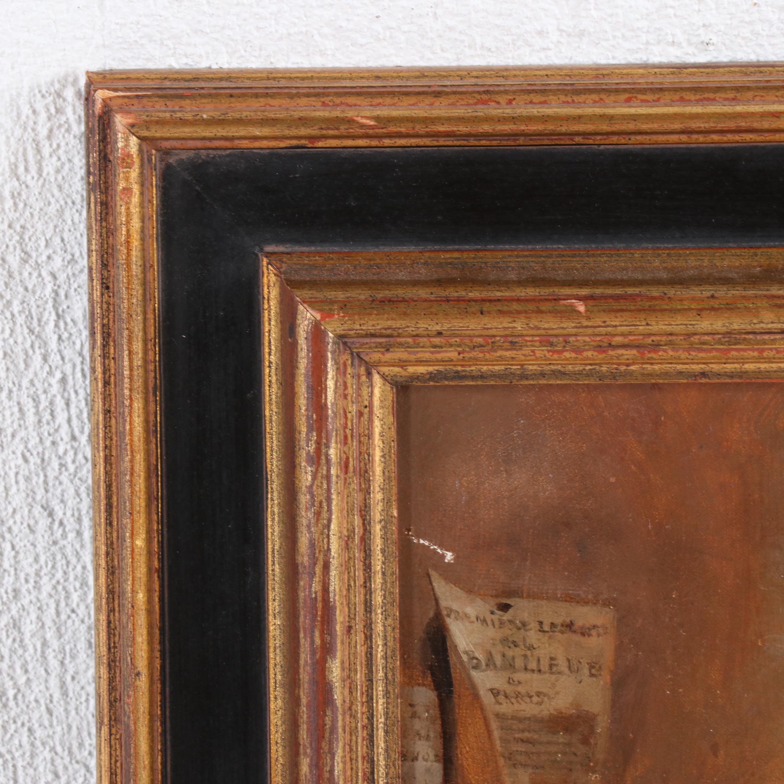 French Military Officer Portrait Oil Painting