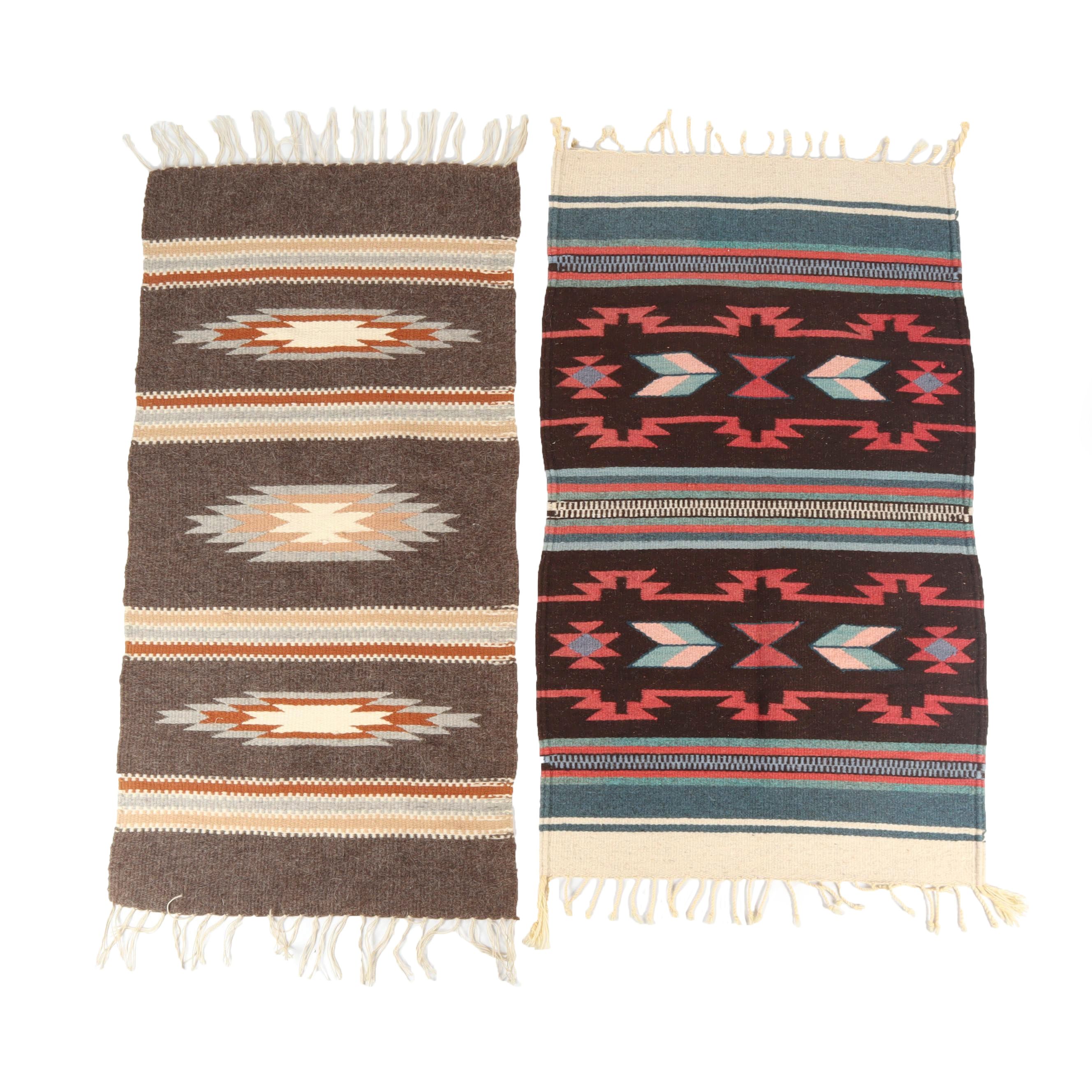 Handwoven Southwest Style Wool Accent Rugs