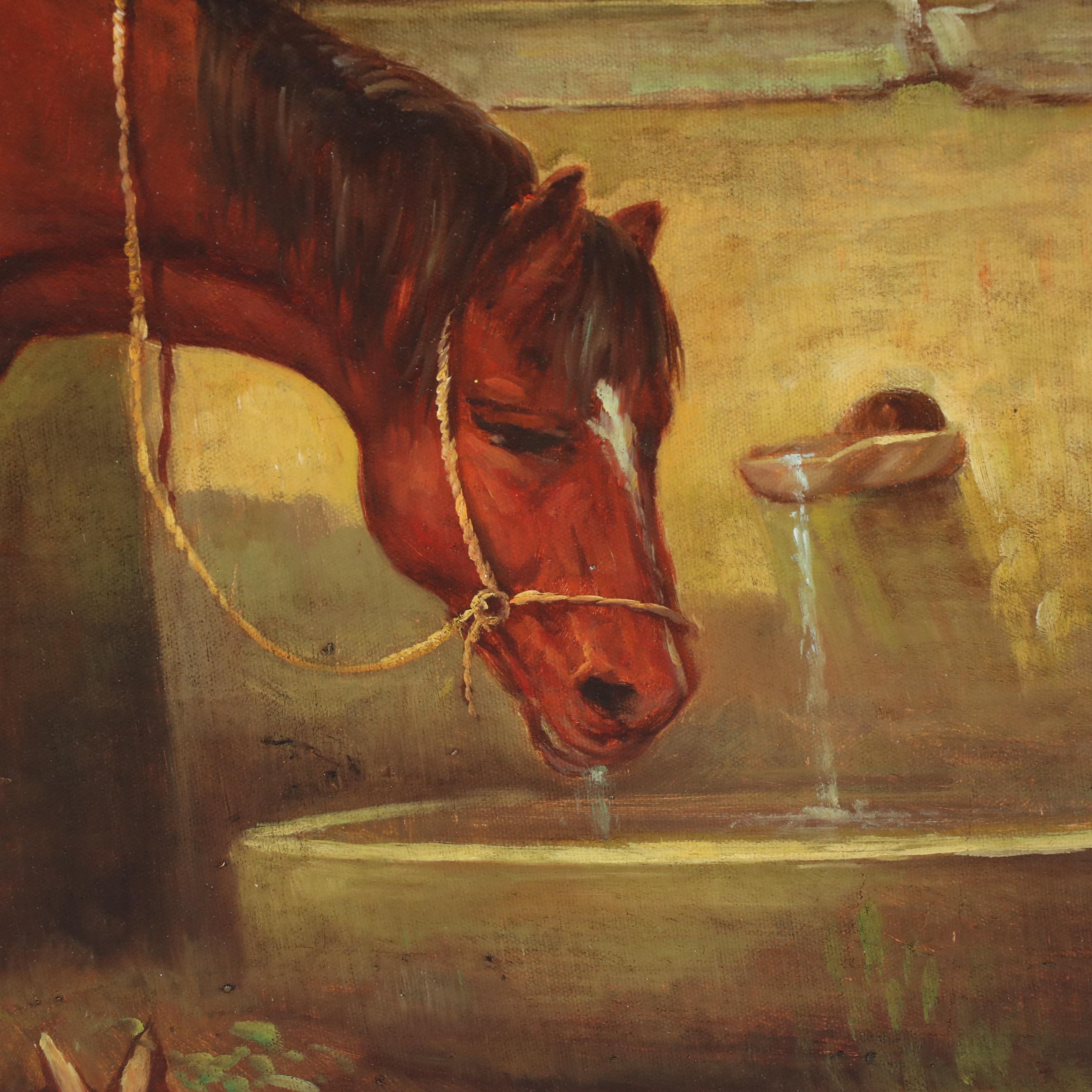 Genre Landscape Oil Painting