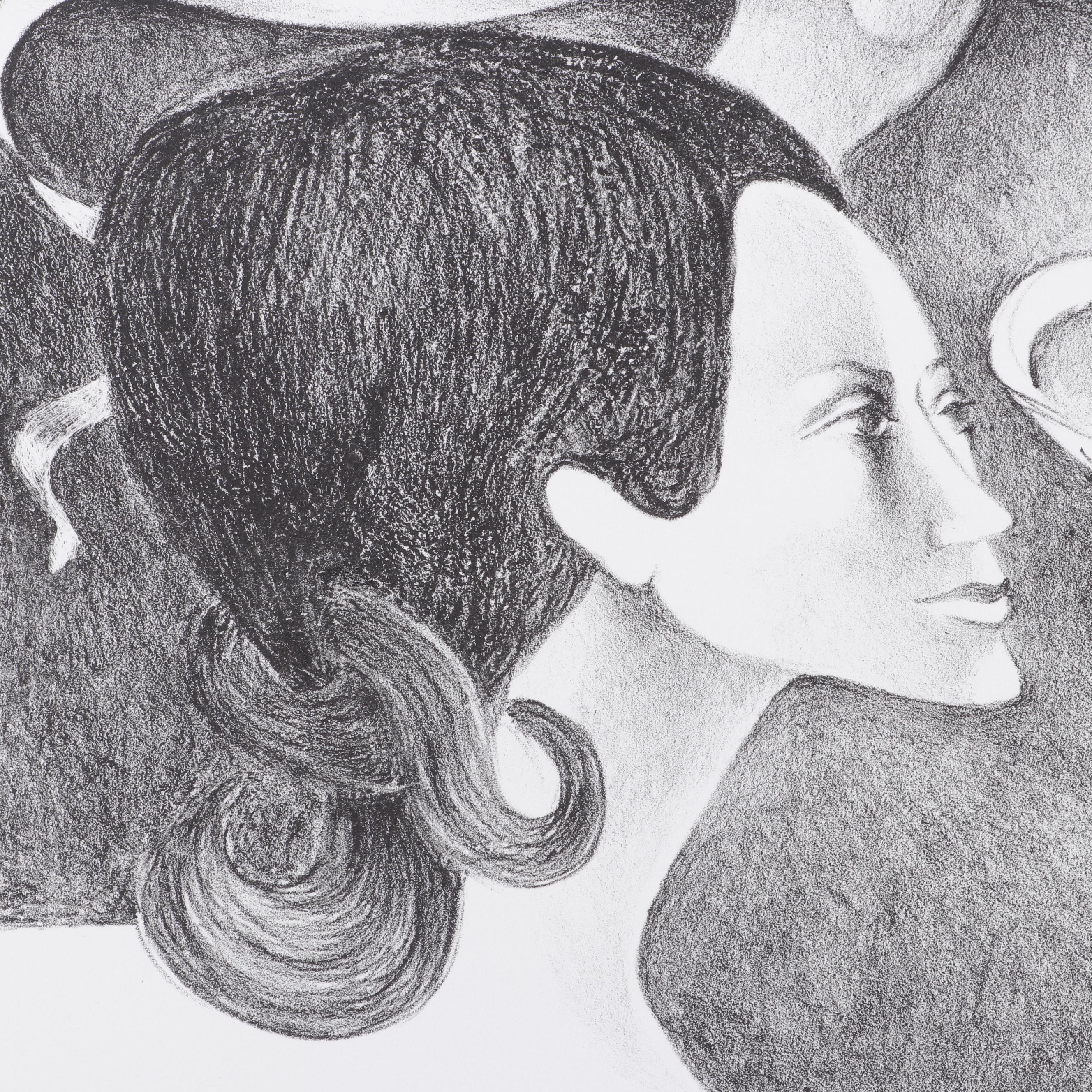 Hilda Castellon Lithograph "Reflections"