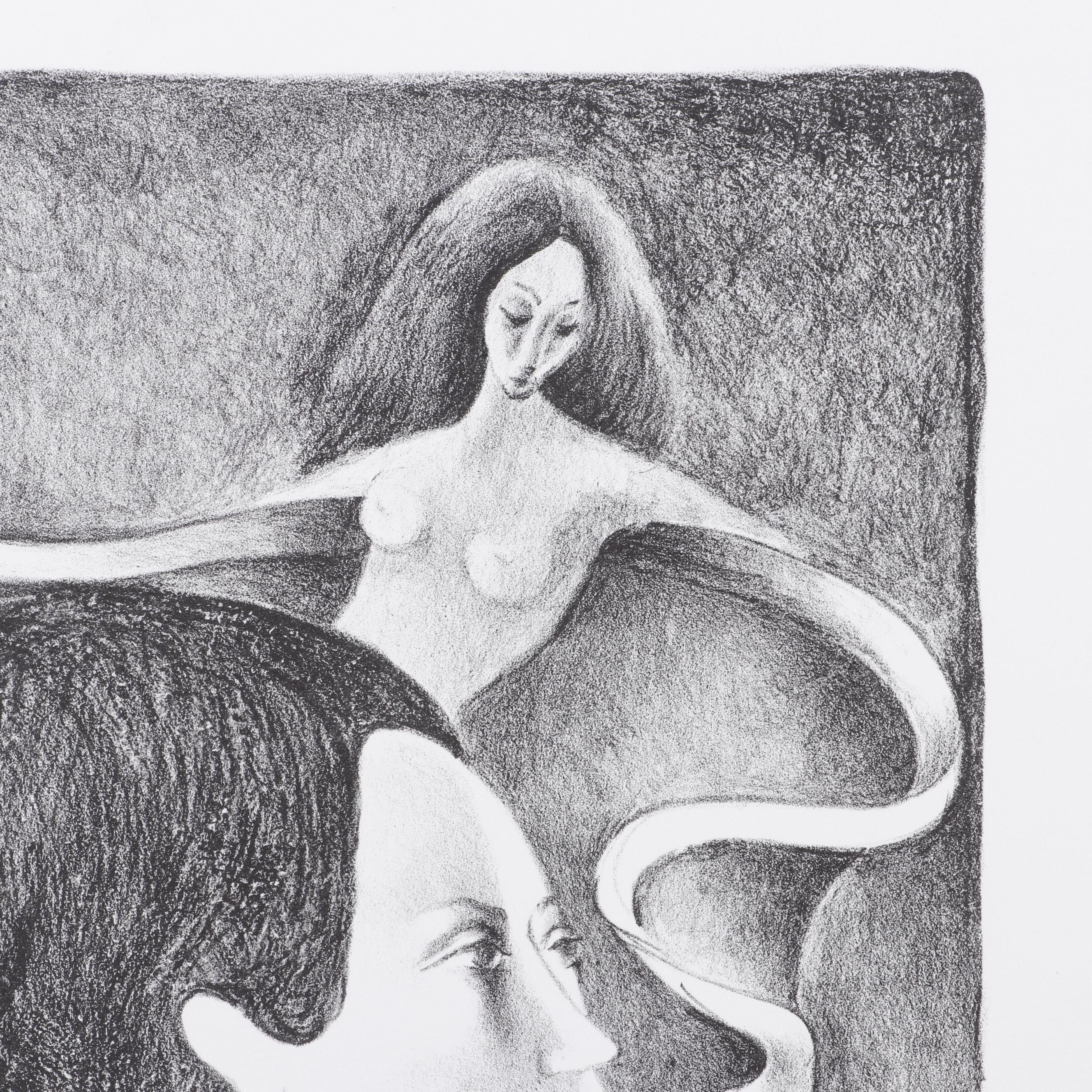 Hilda Castellon Lithograph "Reflections"