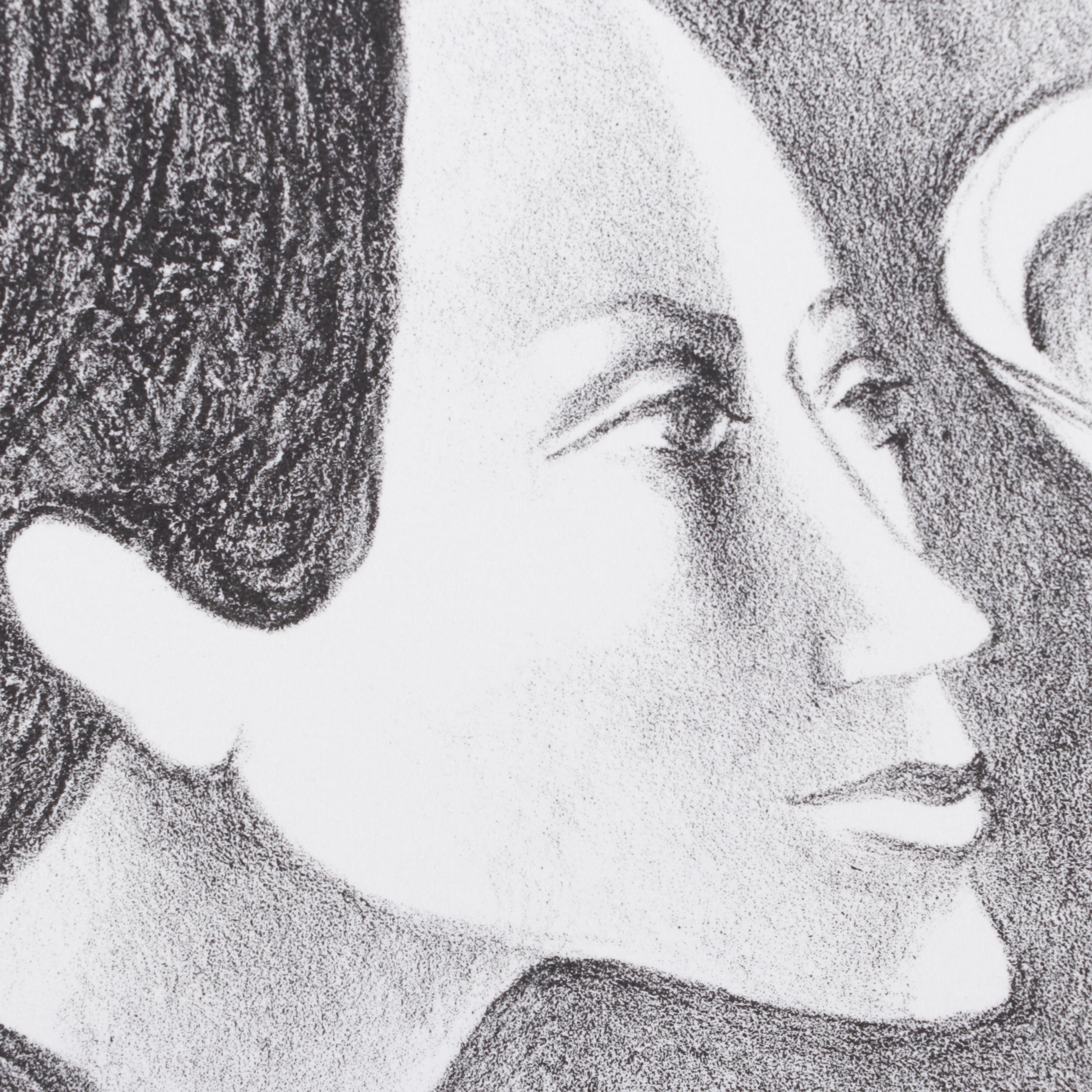 Hilda Castellon Lithograph "Reflections"