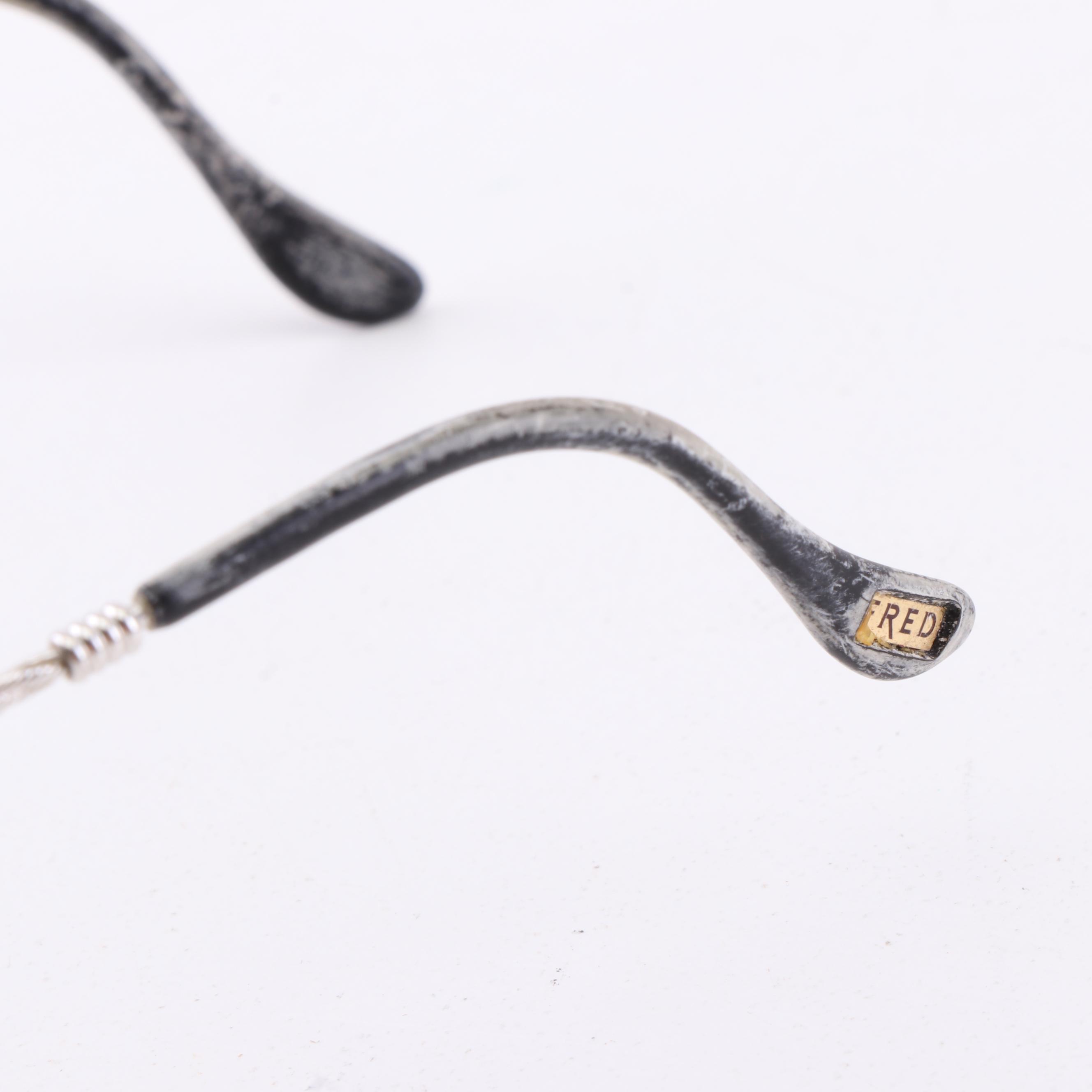 Fred Lunettes 135 Corvette Tinted Eyeglasses, Made in France, Vintage