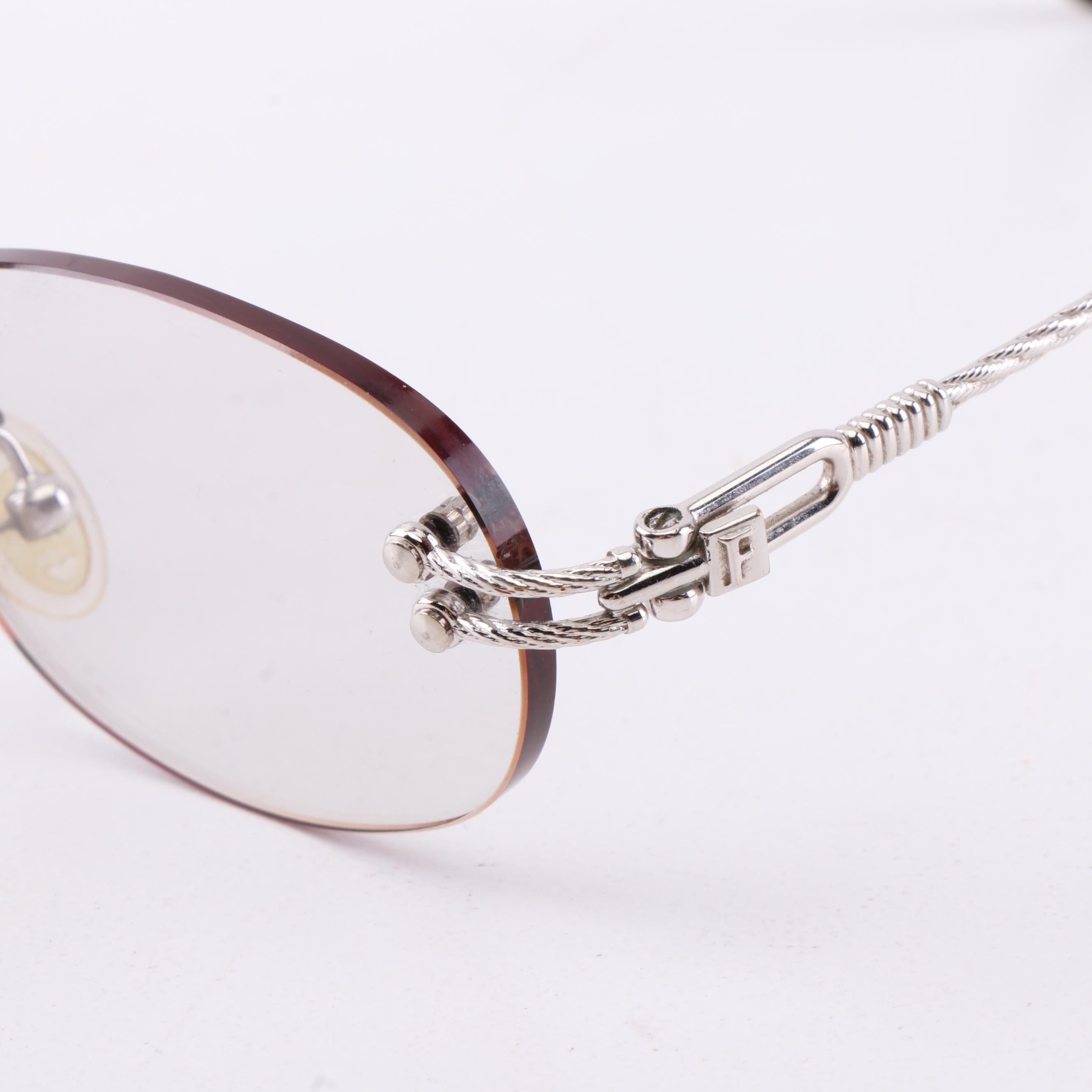 Fred Lunettes 135 Corvette Tinted Eyeglasses, Made in France, Vintage