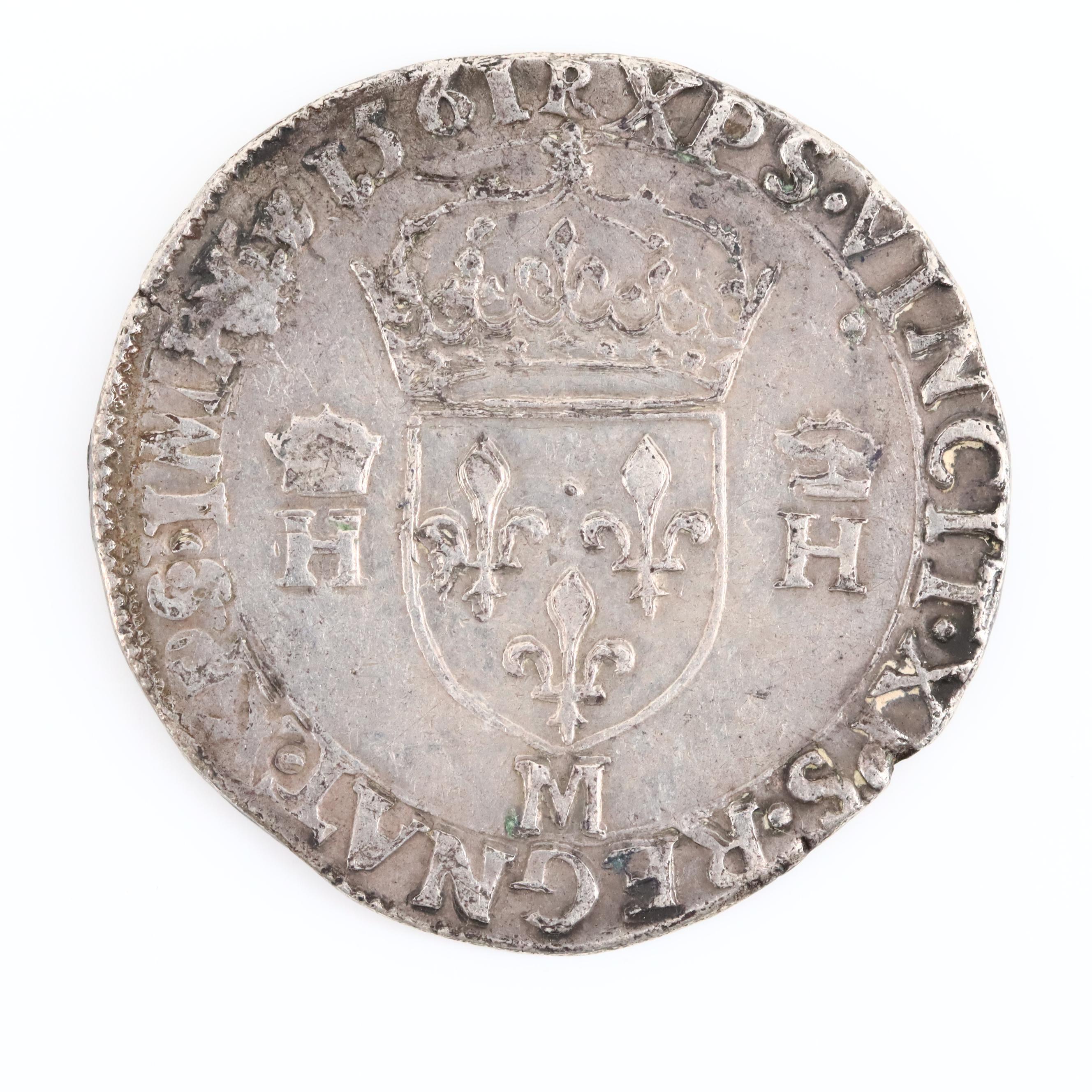 Two French Silver Coins from the 1500s and 1600s