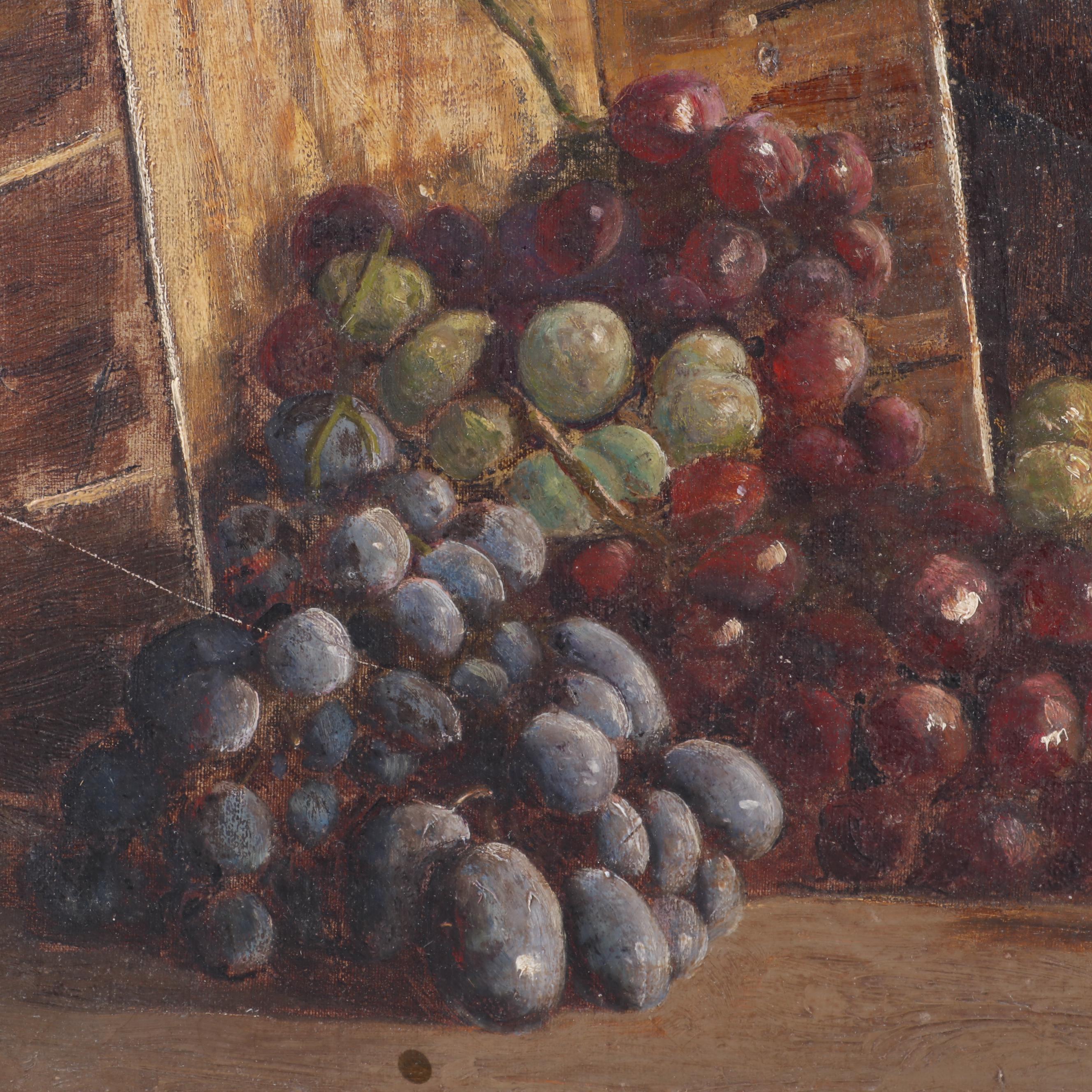 J.H. Crocker Still Life Oil Painting