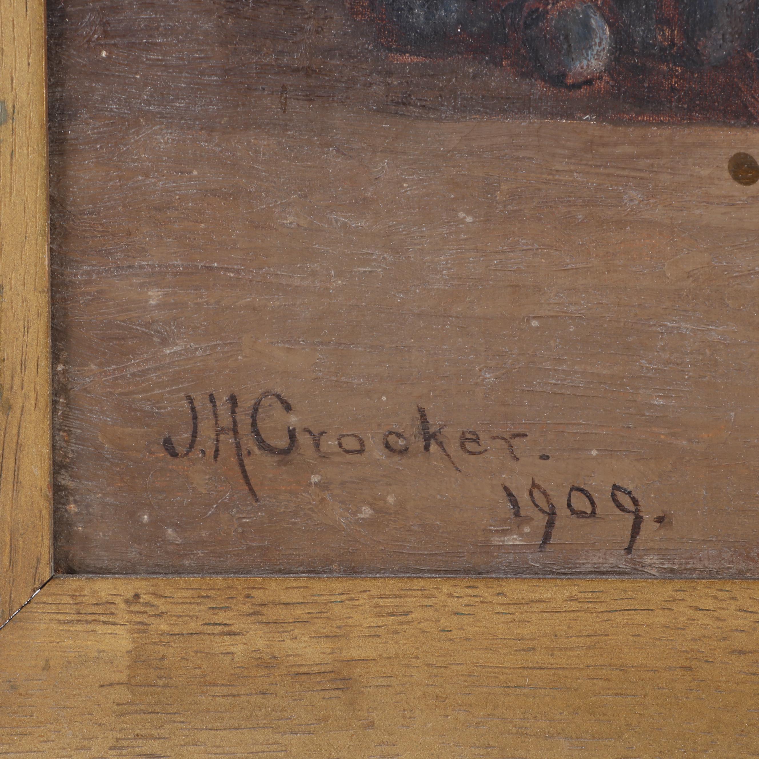 J.H. Crocker Still Life Oil Painting