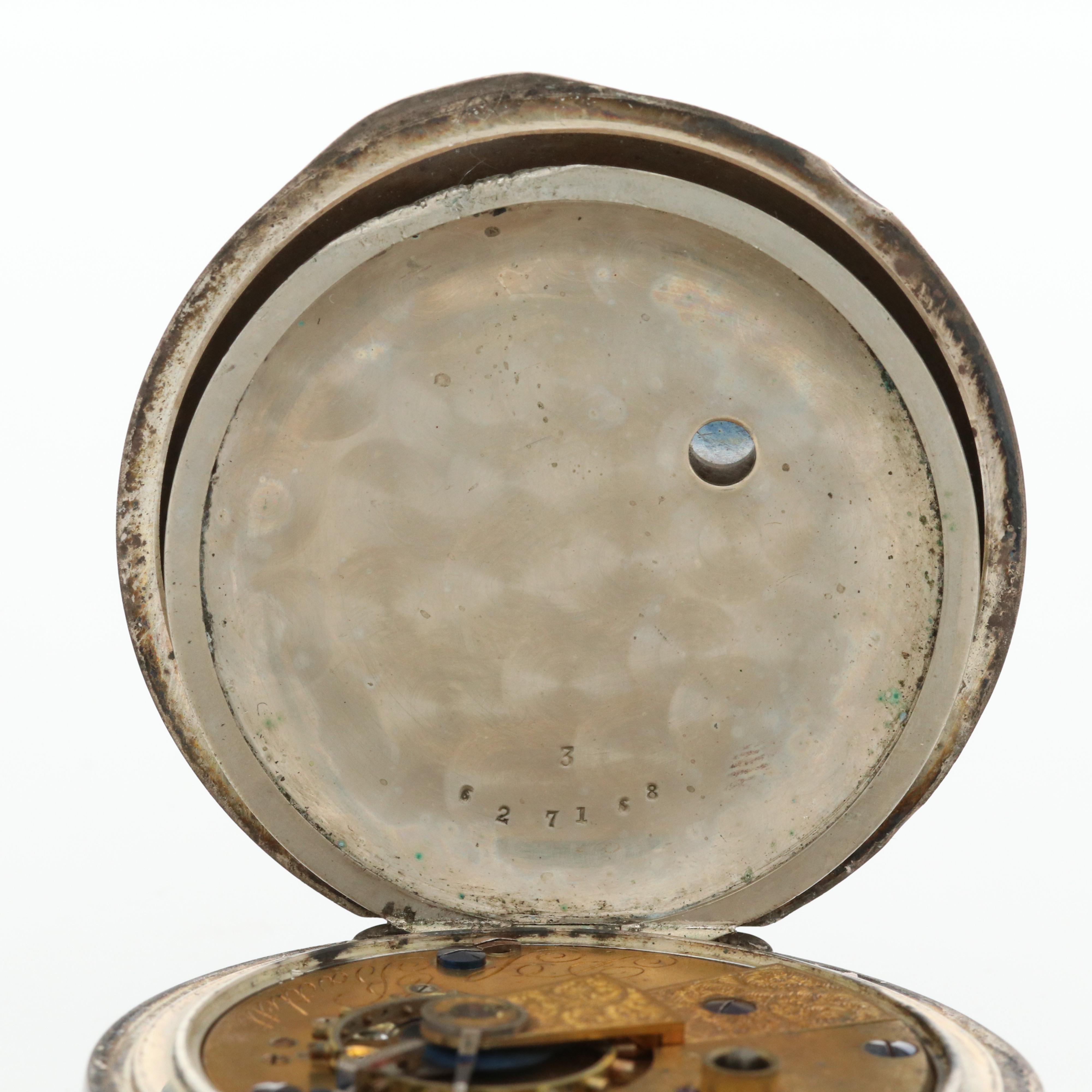 Pair of American Watch Co. (Waltham) Coin Silver Key Wind Pocket Watches