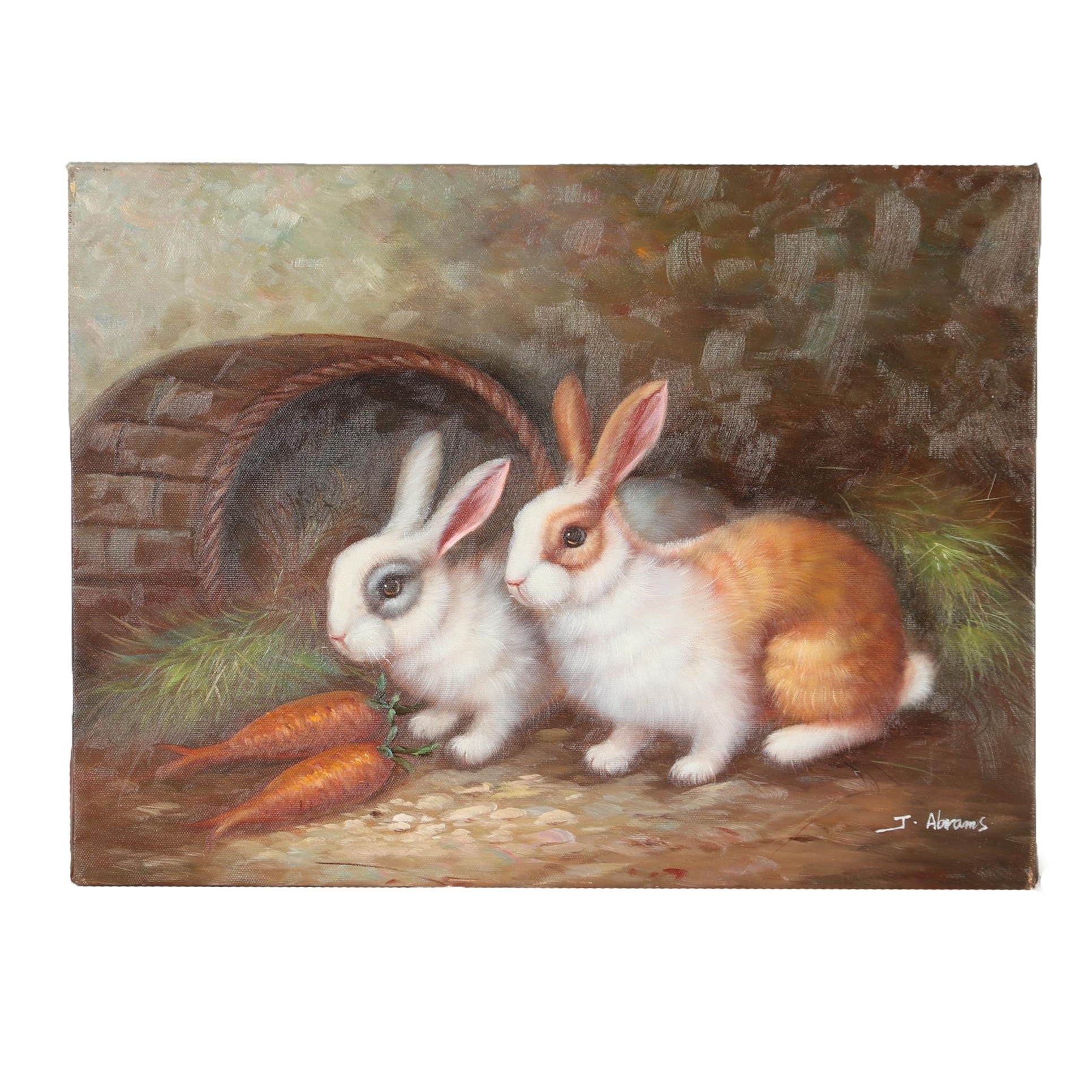 J. Abrams Oil Painting