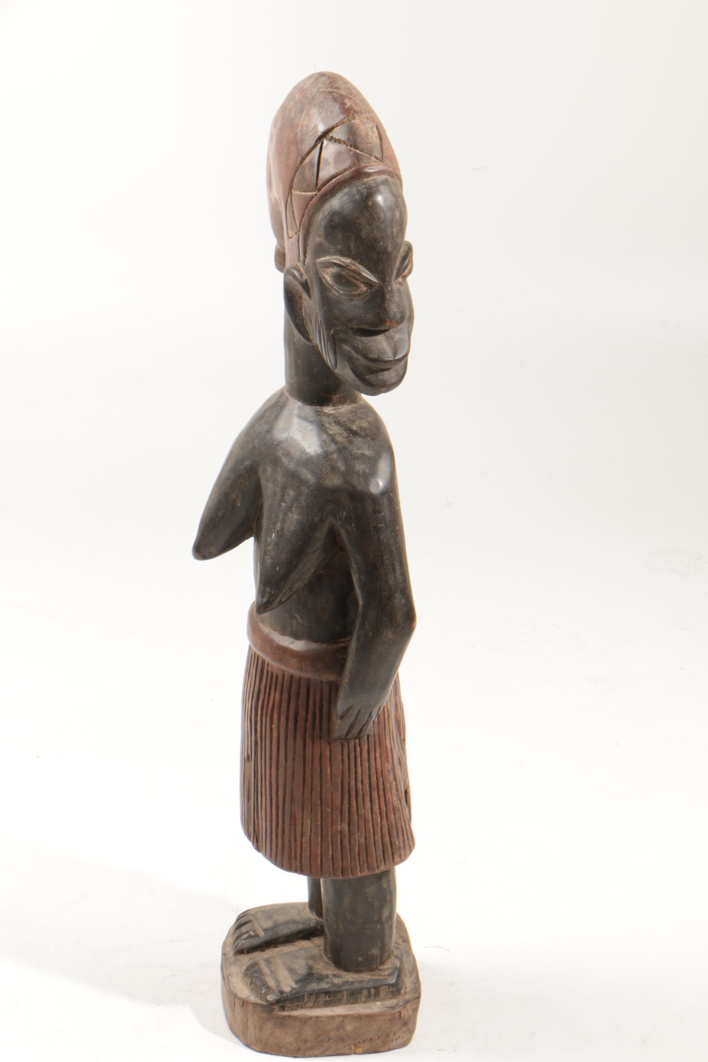 Yoruba Style Wooden Sculpture
