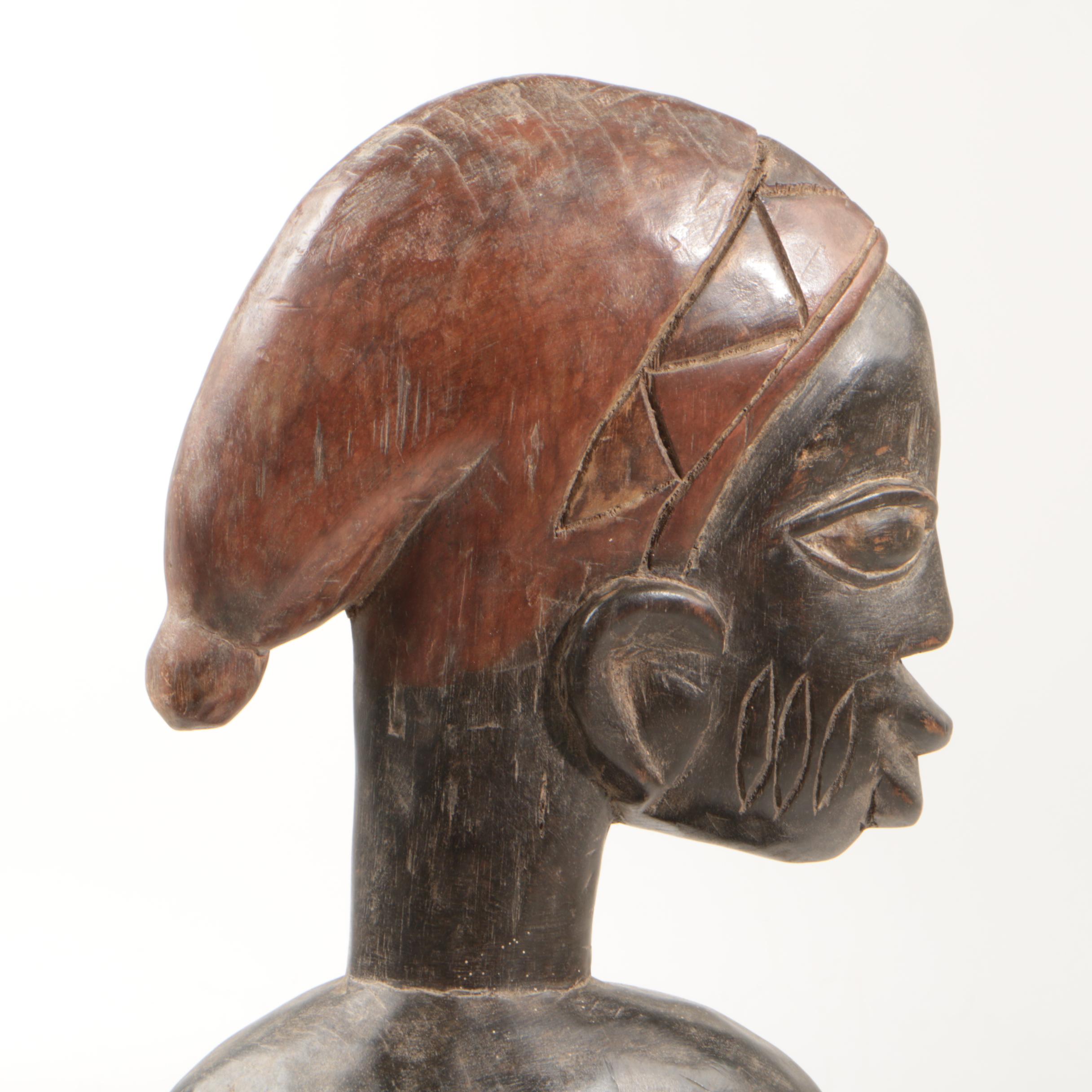 Yoruba Style Wooden Sculpture
