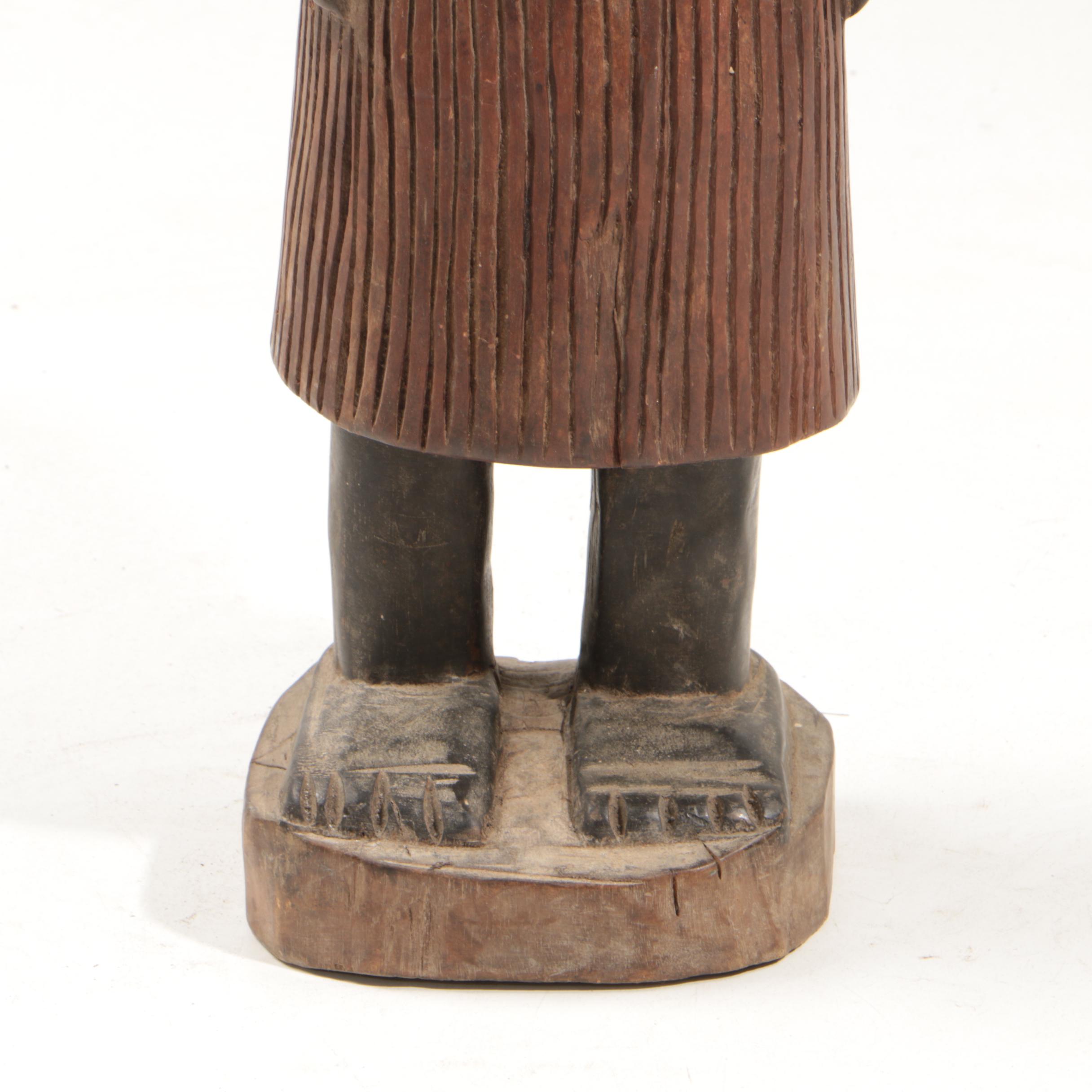Yoruba Style Wooden Sculpture