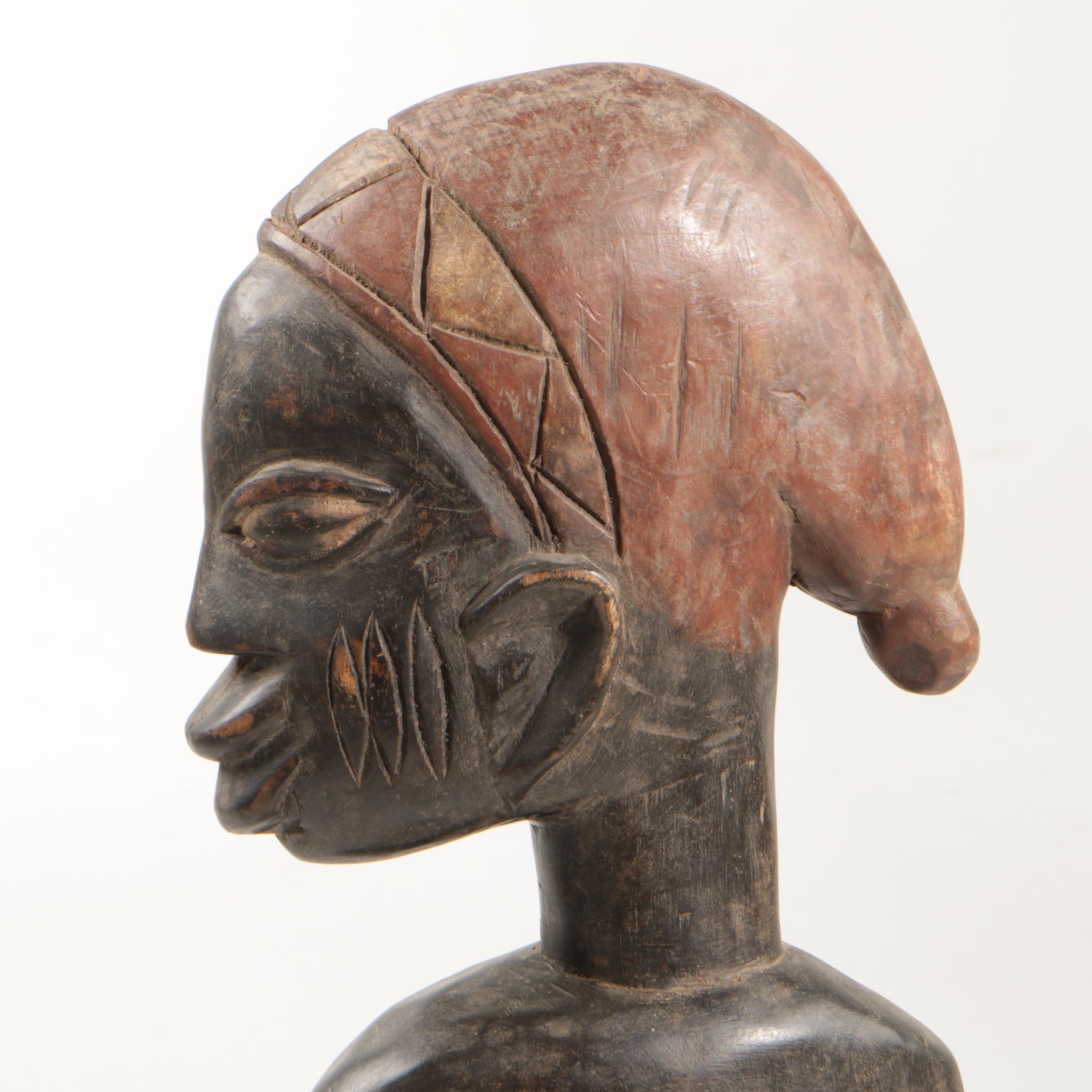 Yoruba Style Wooden Sculpture