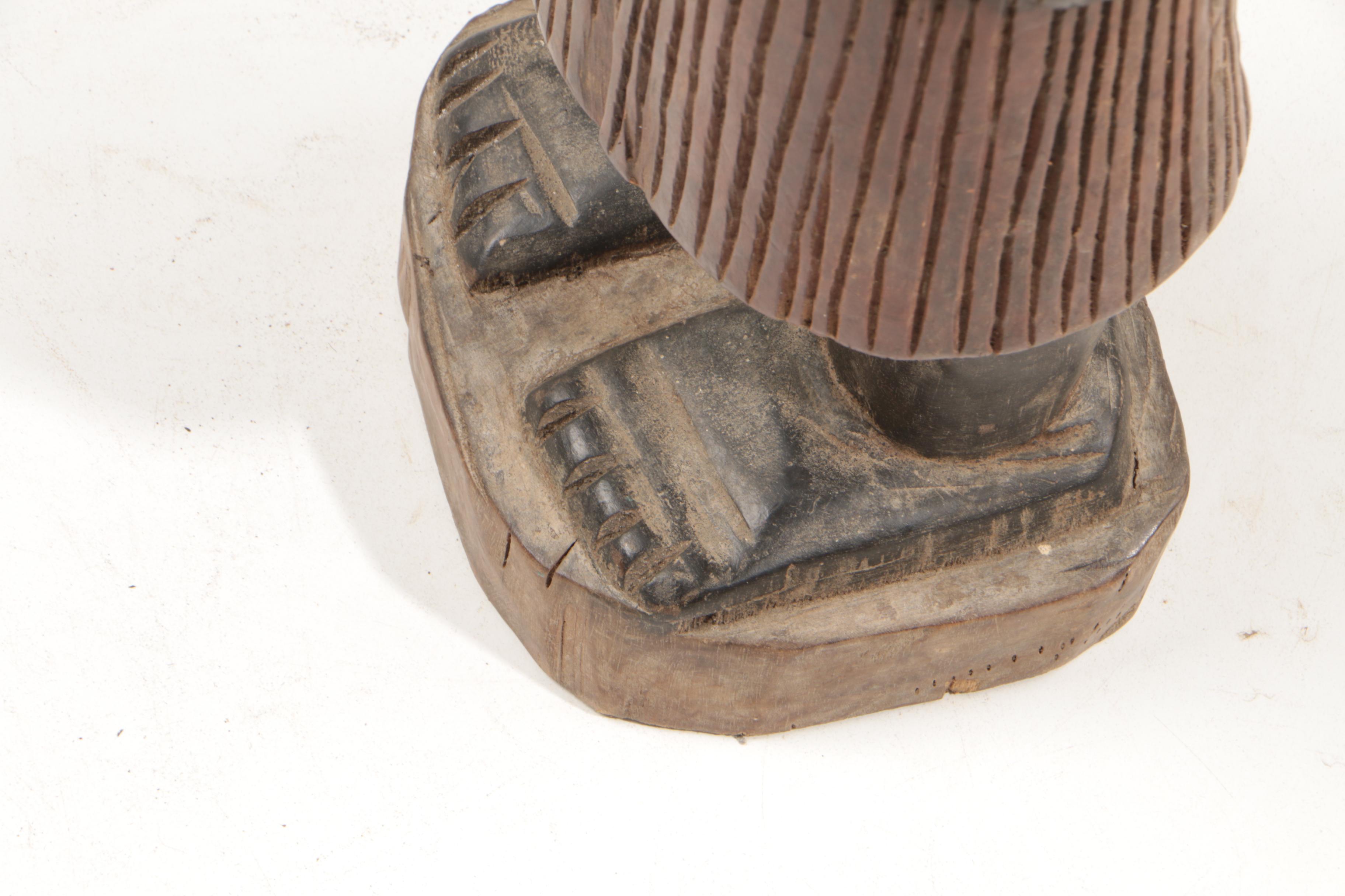 Yoruba Style Wooden Sculpture