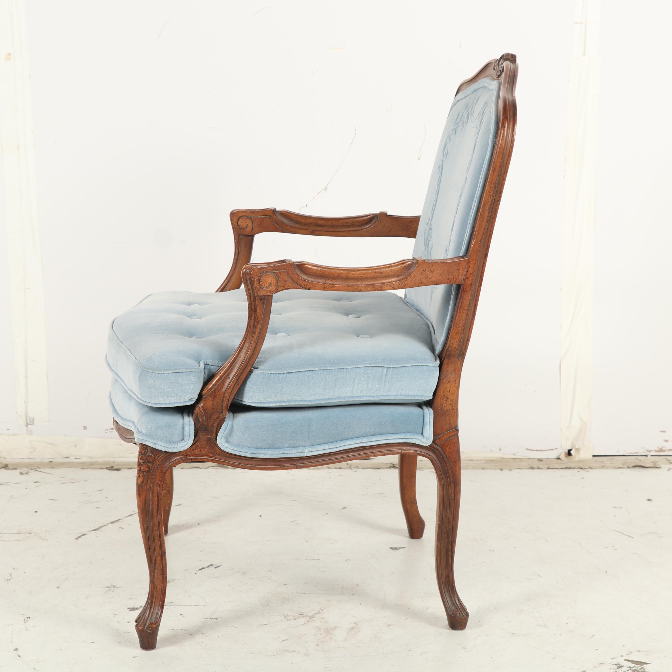 Woodmark Originals, Louis XV Style Walnut-Stained Fauteuil