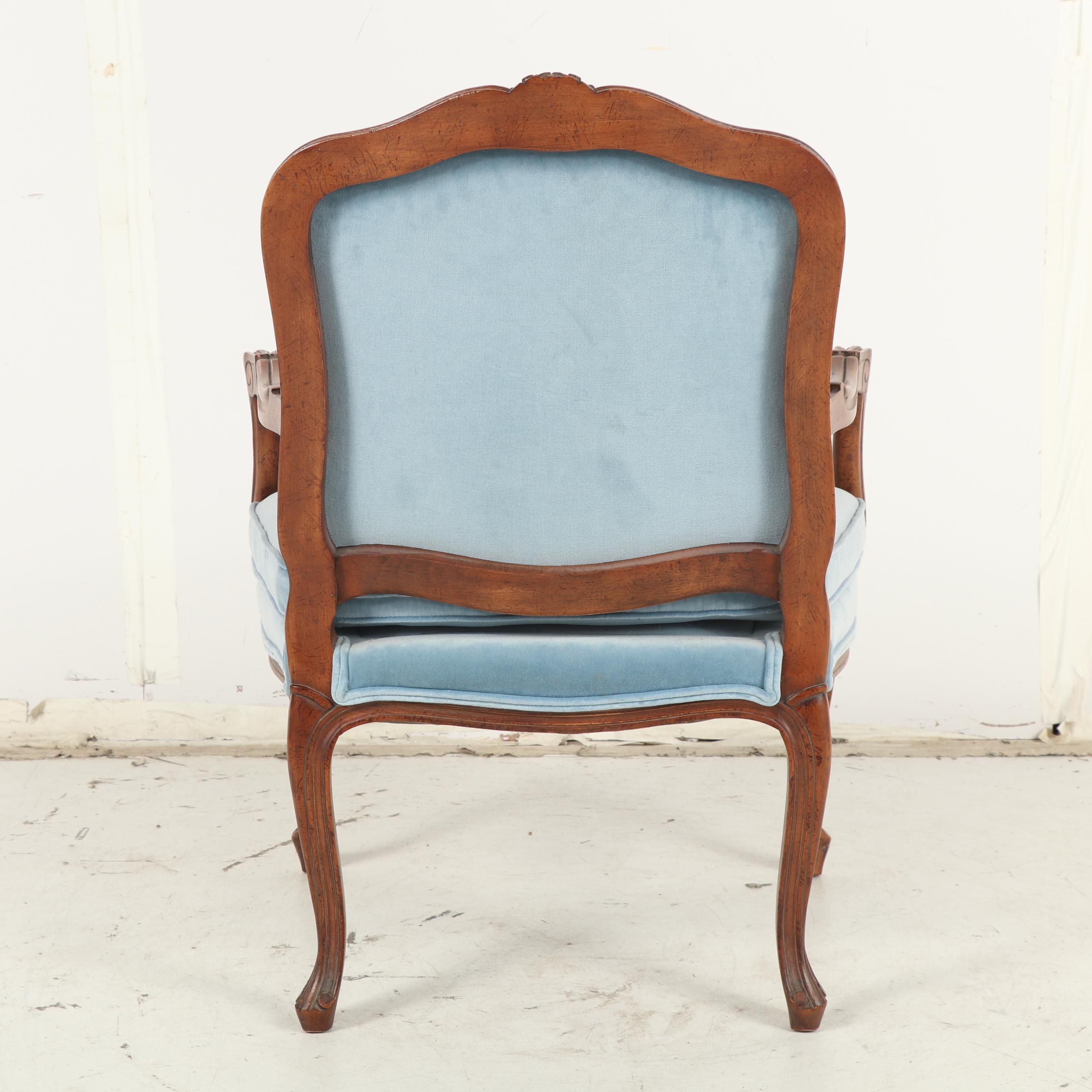 Woodmark Originals, Louis XV Style Walnut-Stained Fauteuil