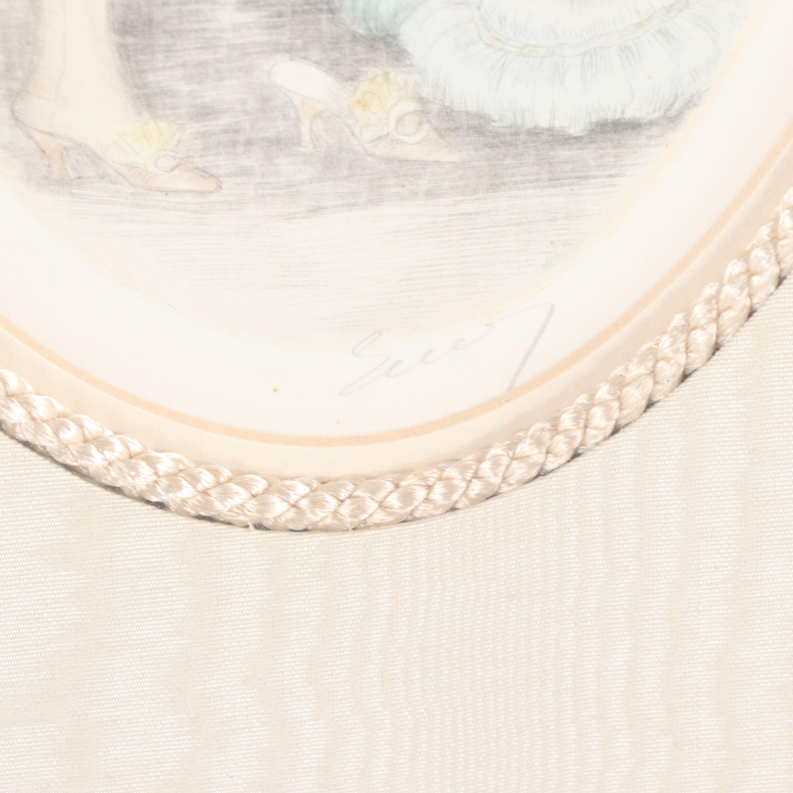 Hand-Colored Boudoir Etchings