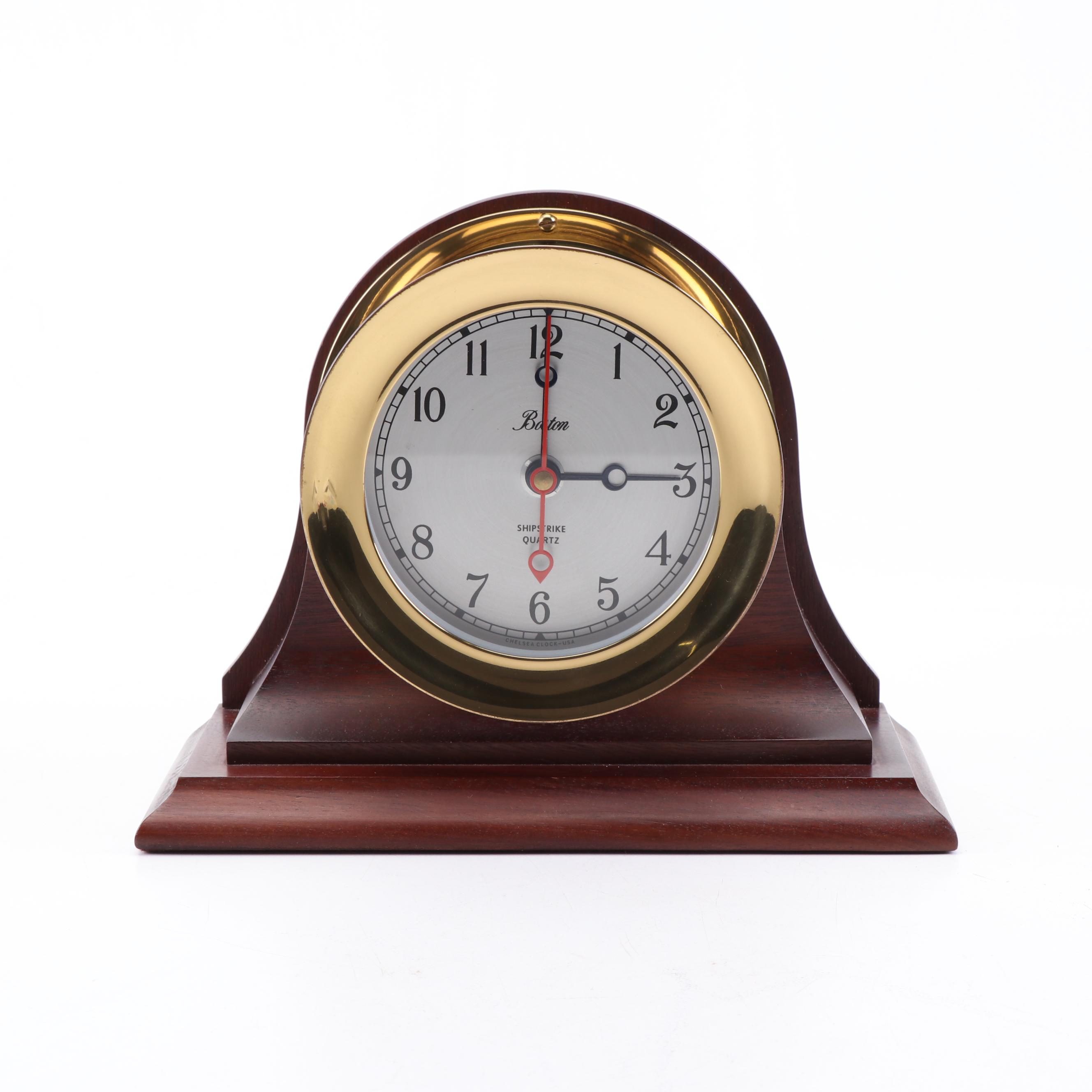 Chelsea Clock Co. Boston "Shipstrike" Quartz Mantel Clock