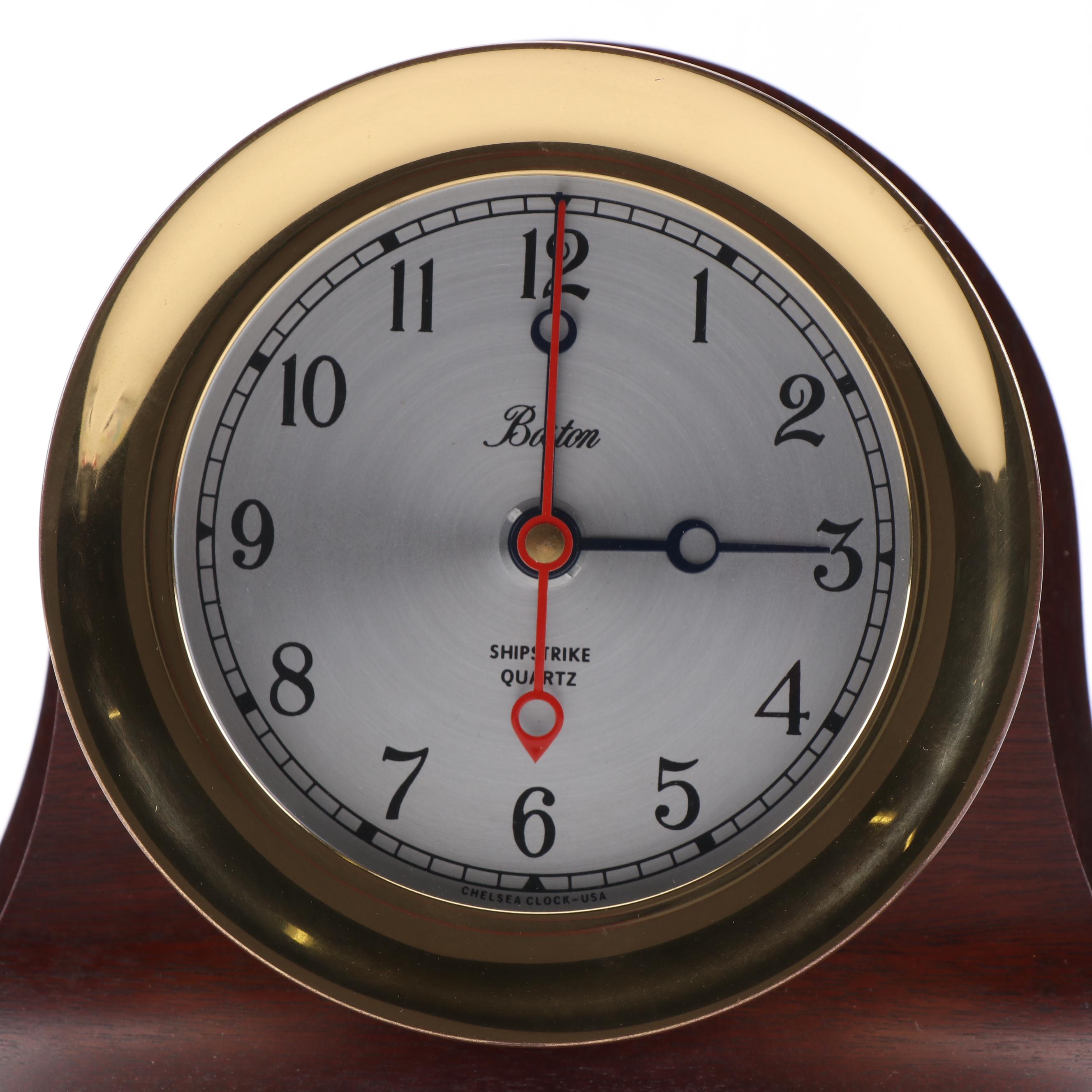 Chelsea Clock Co. Boston "Shipstrike" Quartz Mantel Clock
