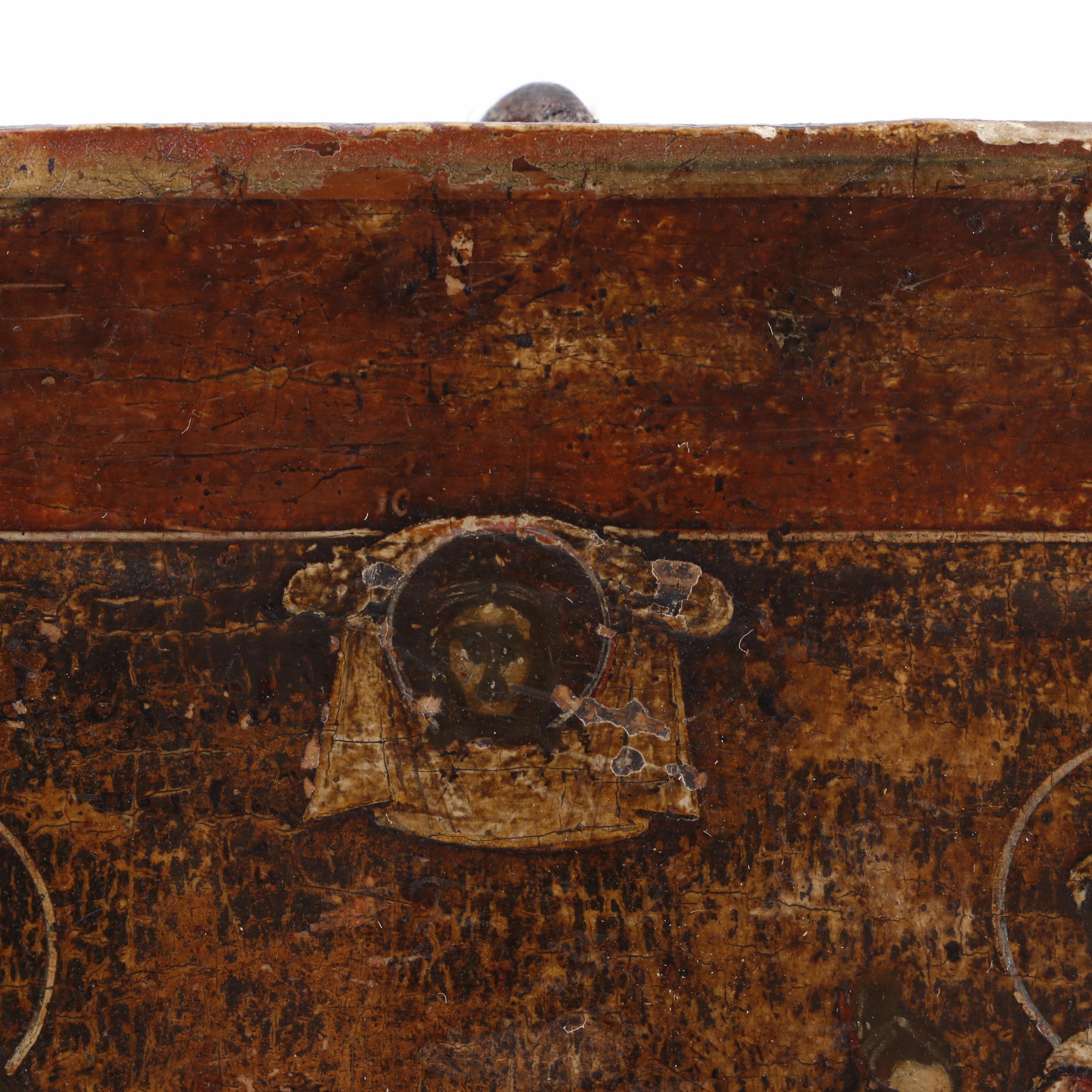 Early 19th Century Russian Orthodox Icon Oil Painting