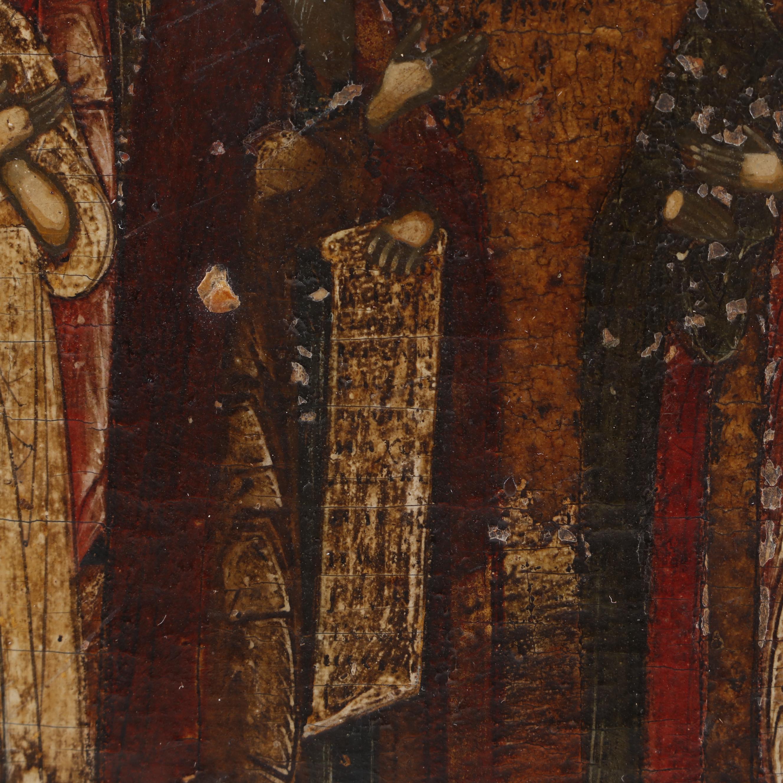 Early 19th Century Russian Orthodox Icon Oil Painting