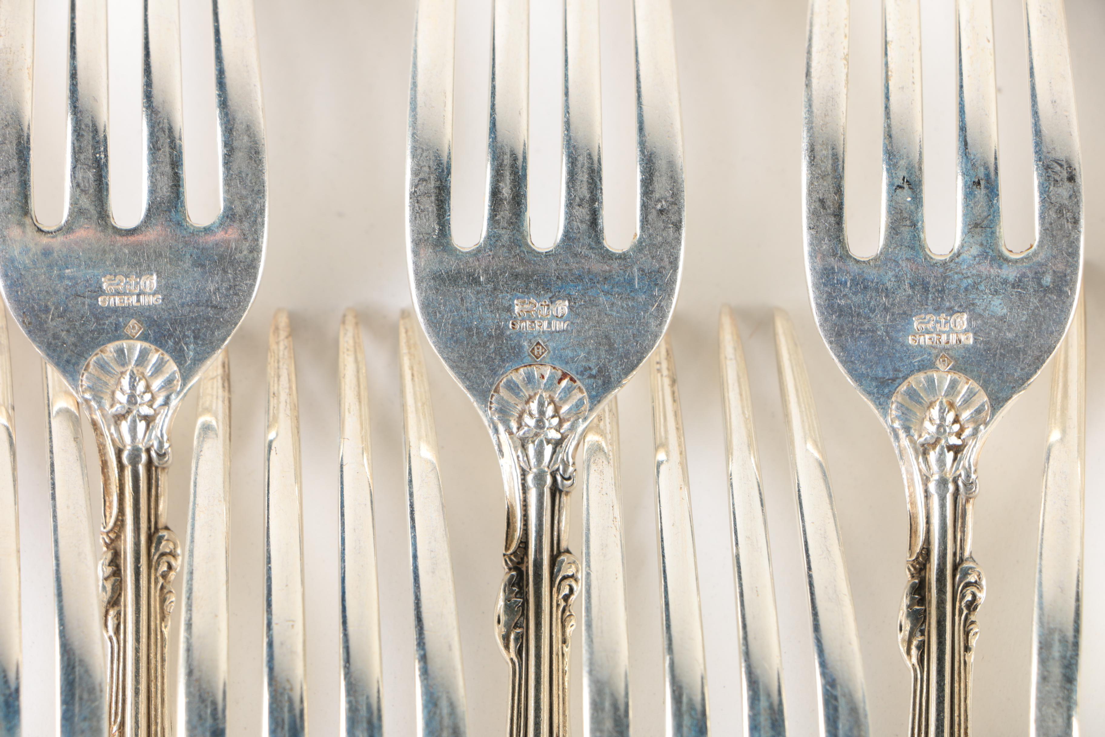Gorham Sterling Silver "Versailles" Flatware, 20th Century