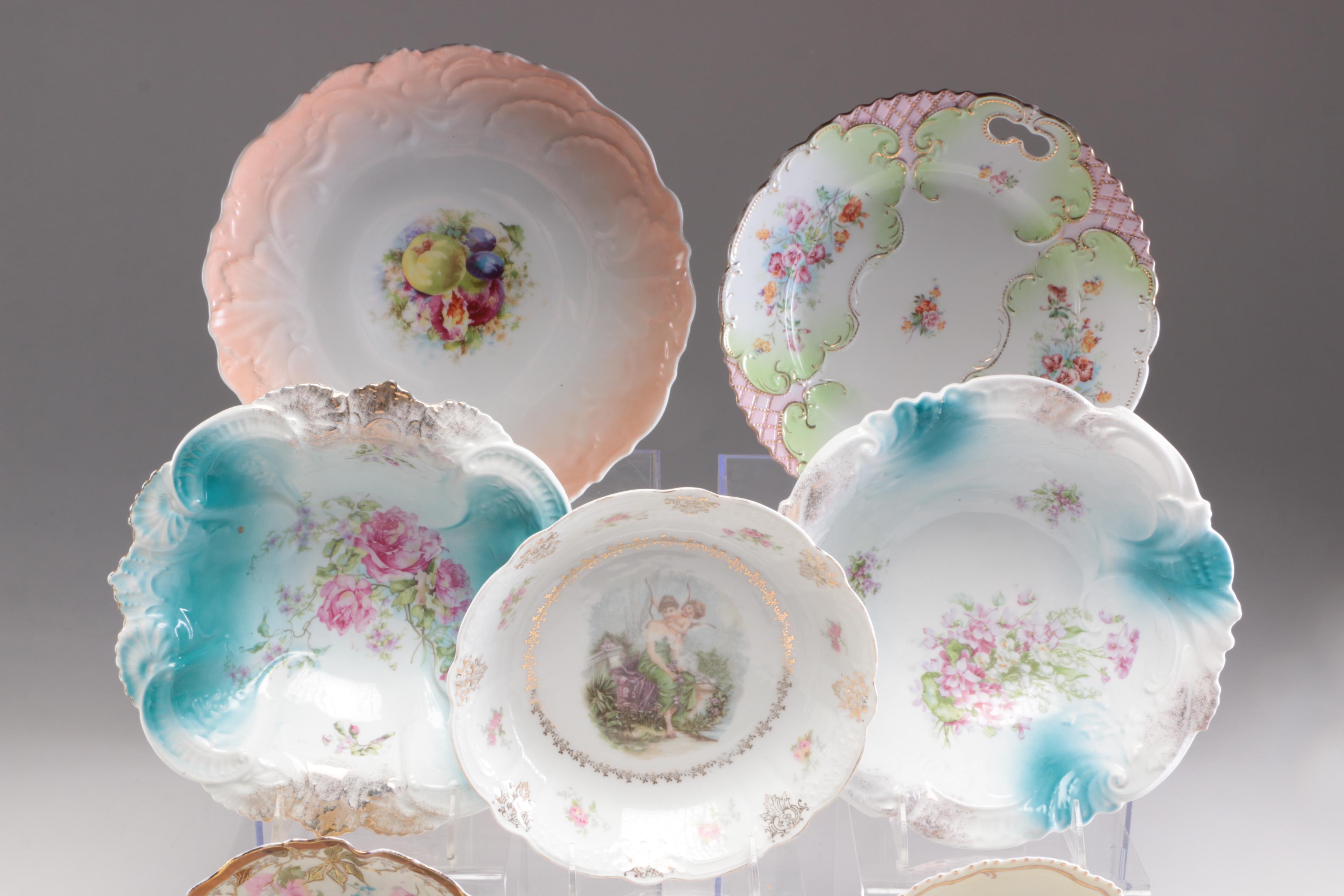 Haviland, Z S & Co., and Other Hand-Painted Porcelain Dinnerware