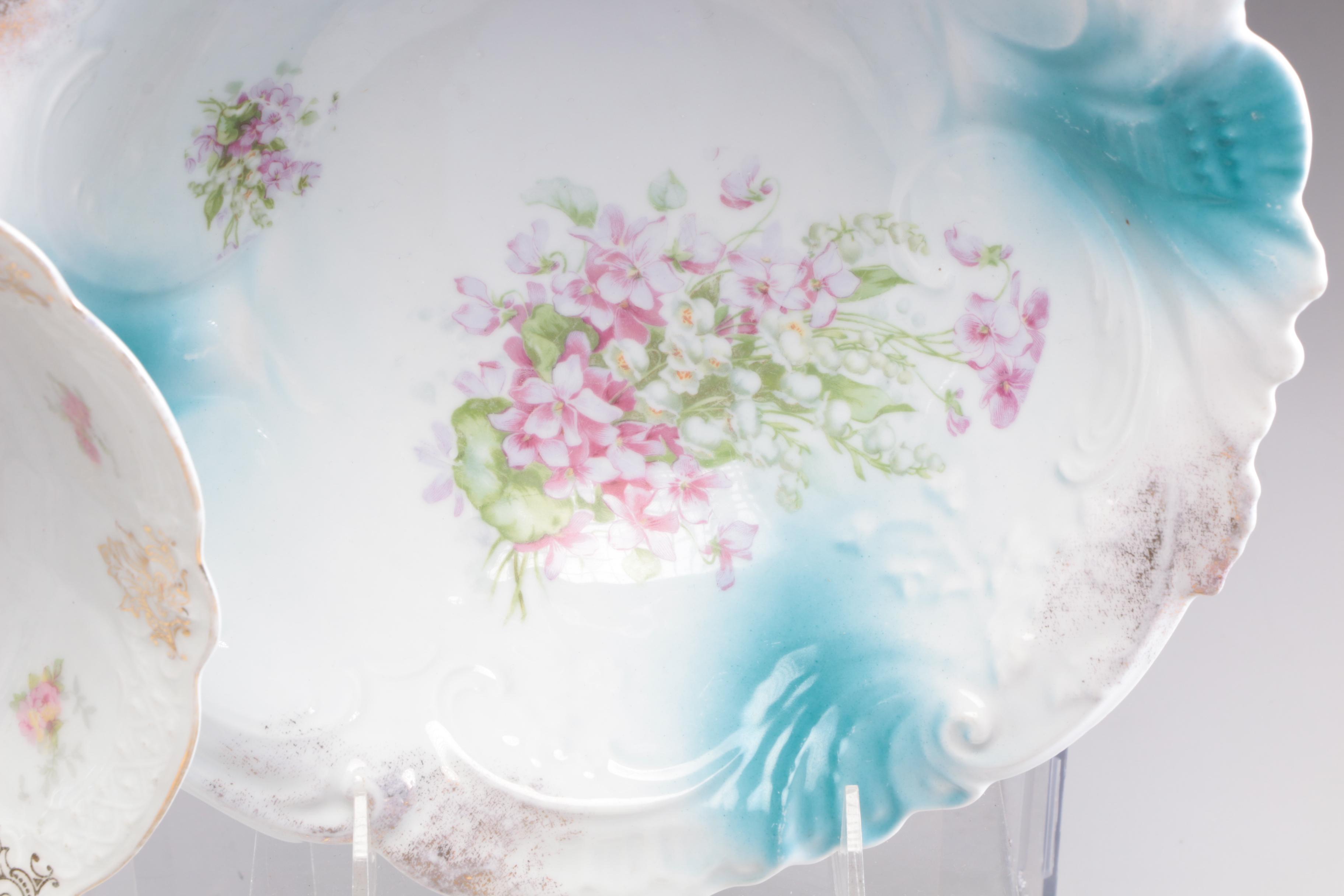 Haviland, Z S & Co., and Other Hand-Painted Porcelain Dinnerware