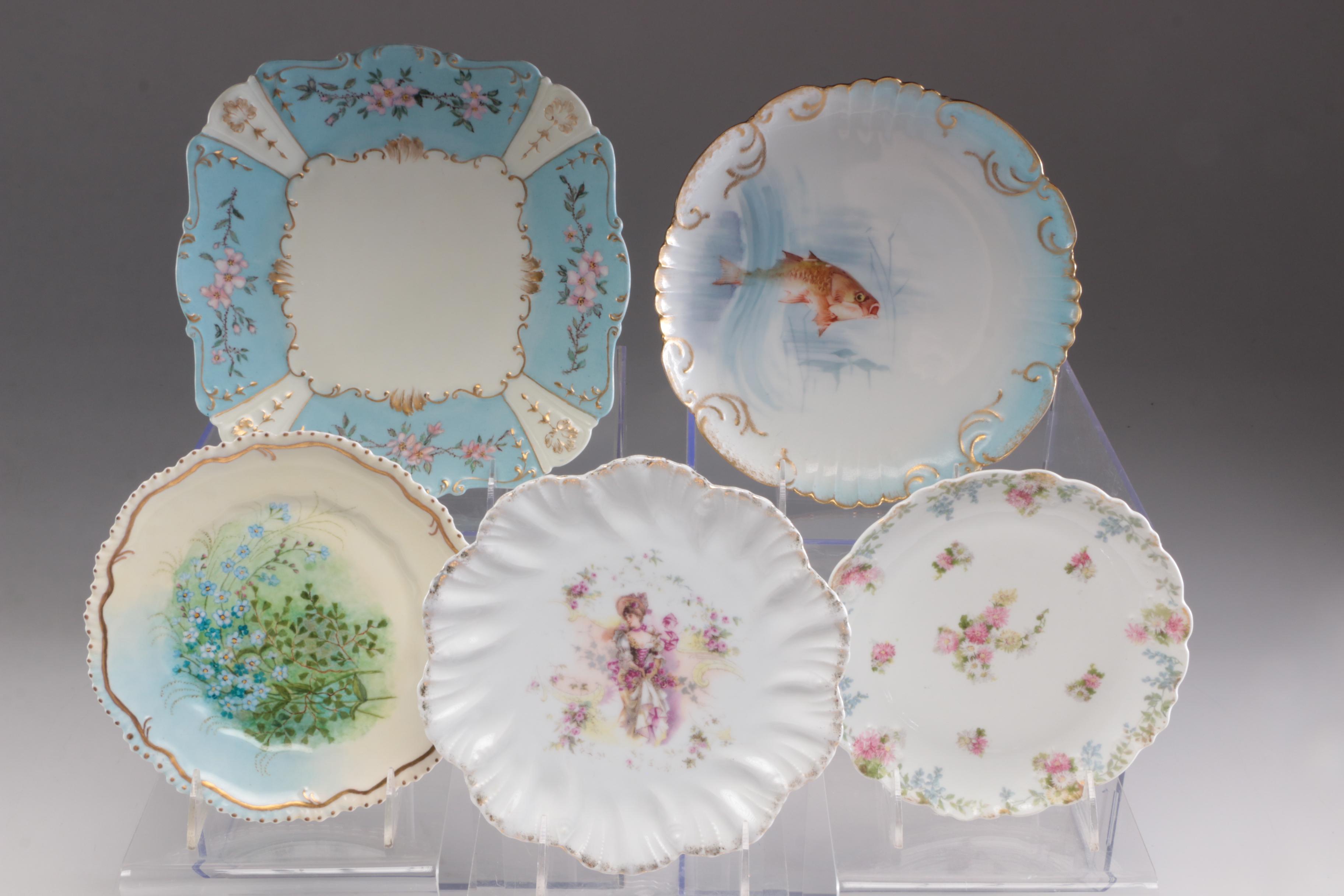 Haviland, Z S & Co., and Other Hand-Painted Porcelain Dinnerware