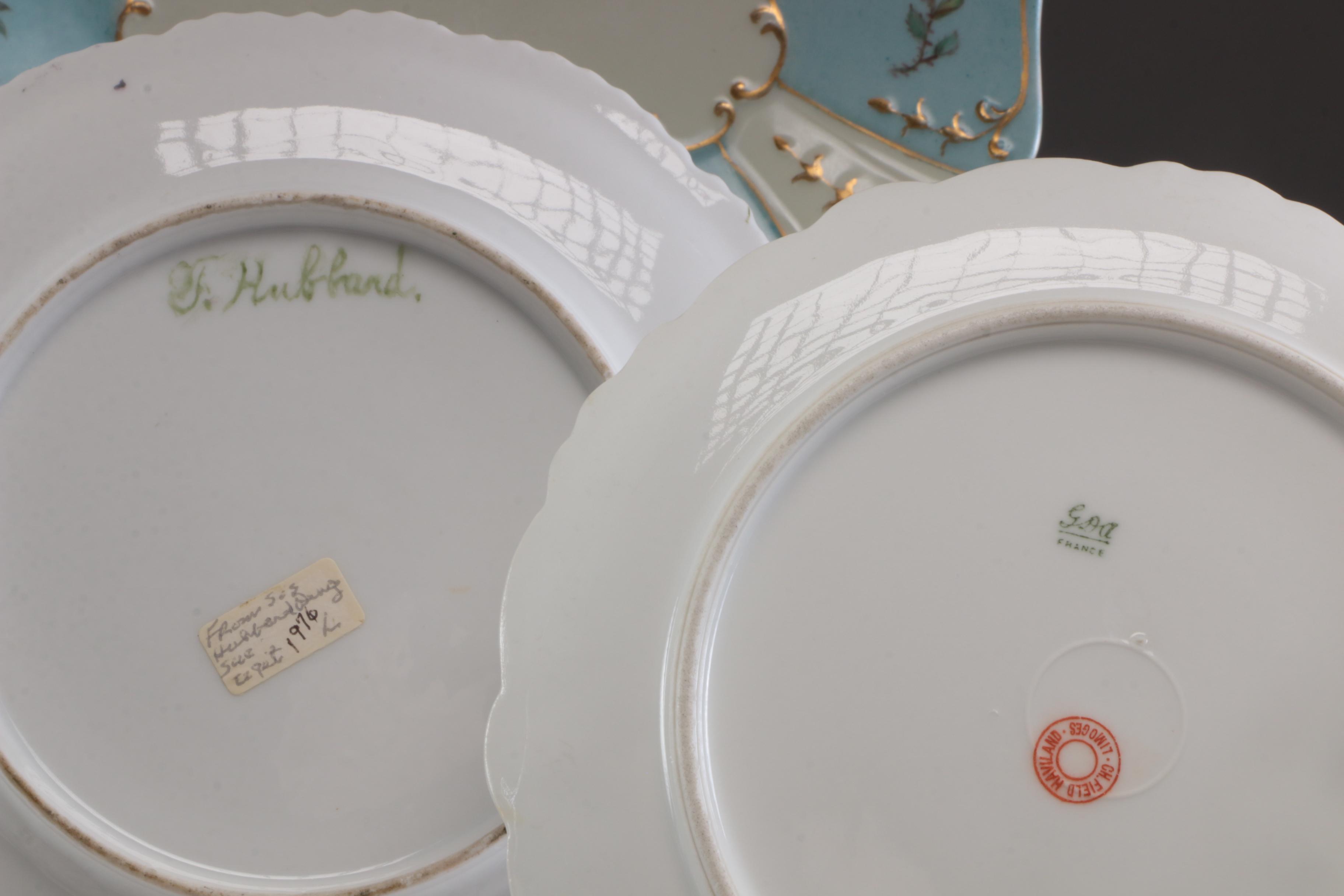 Haviland, Z S & Co., and Other Hand-Painted Porcelain Dinnerware