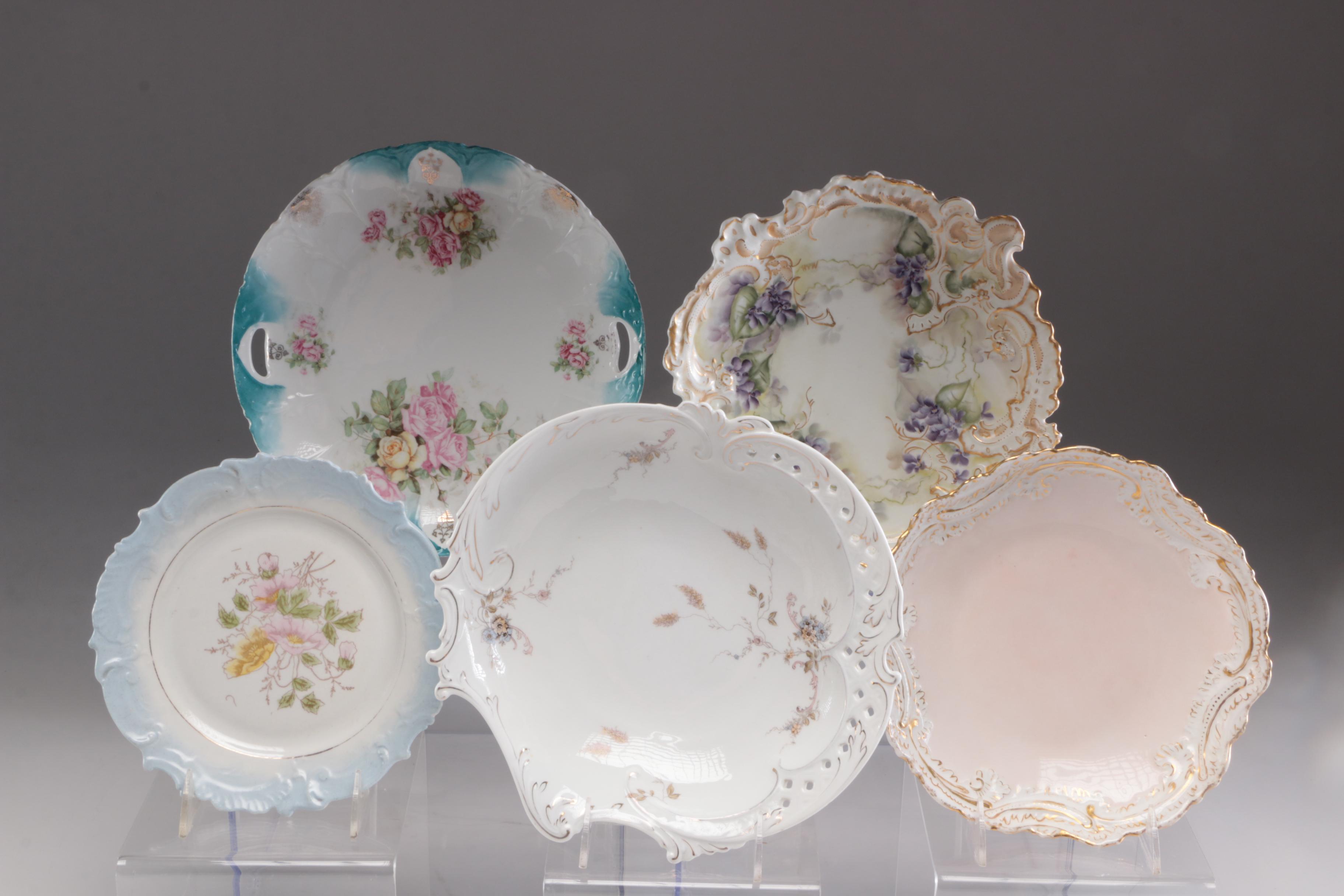 Haviland, Z S & Co., and Other Hand-Painted Porcelain Dinnerware