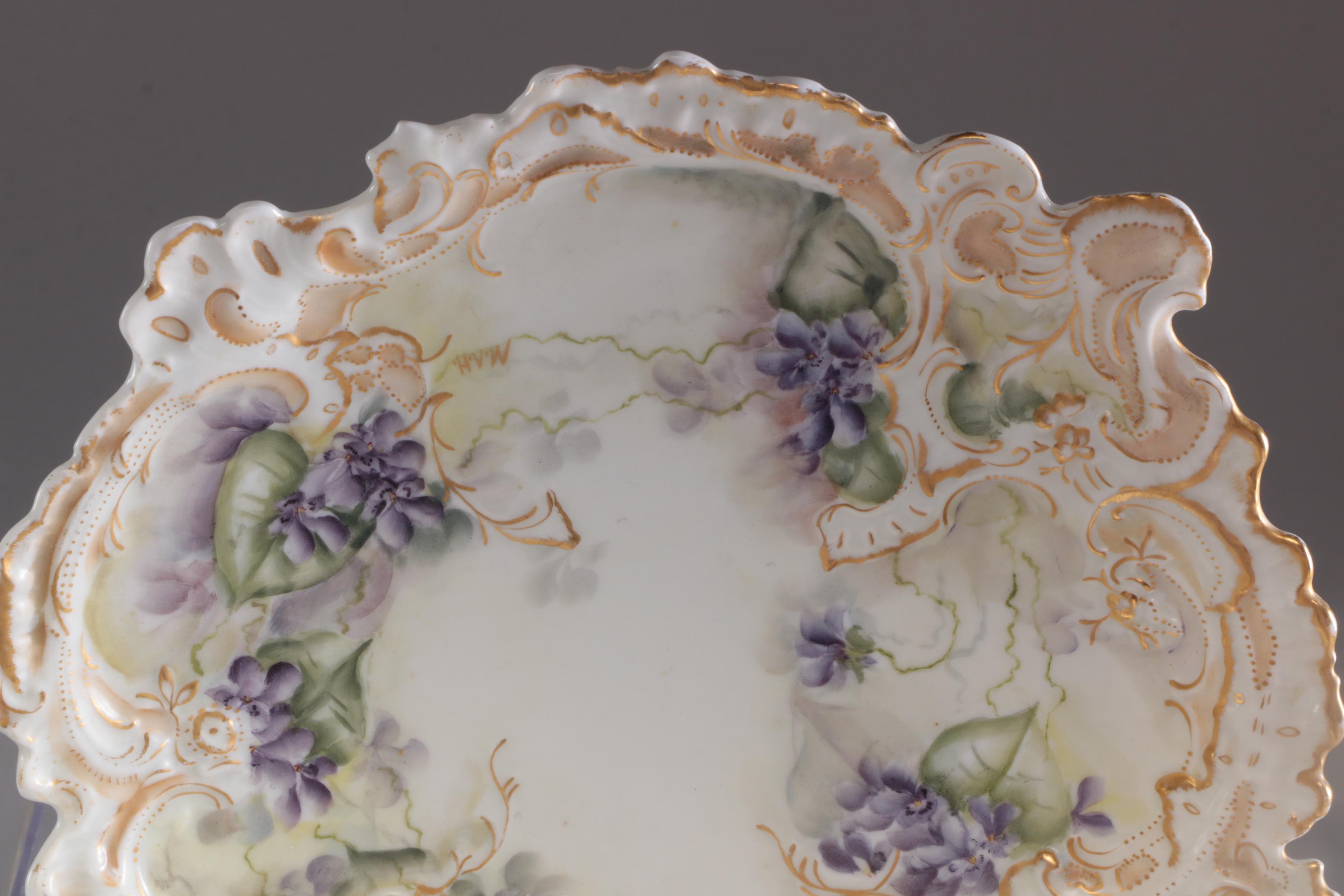 Haviland, Z S & Co., and Other Hand-Painted Porcelain Dinnerware