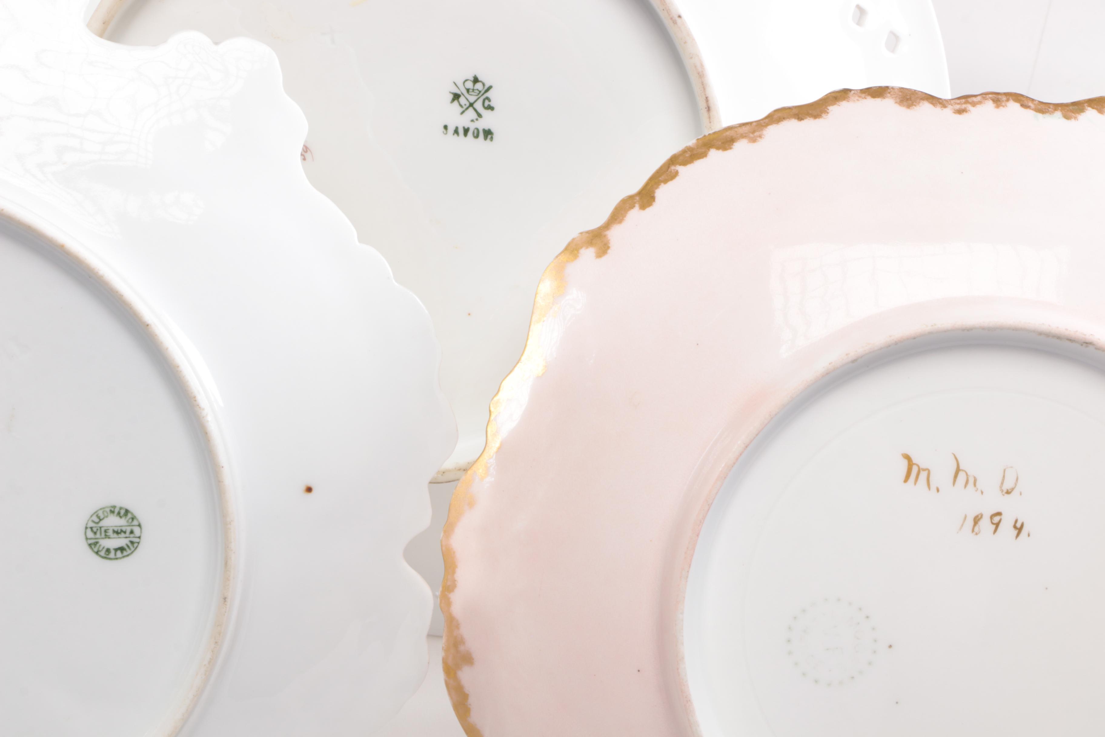 Haviland, Z S & Co., and Other Hand-Painted Porcelain Dinnerware