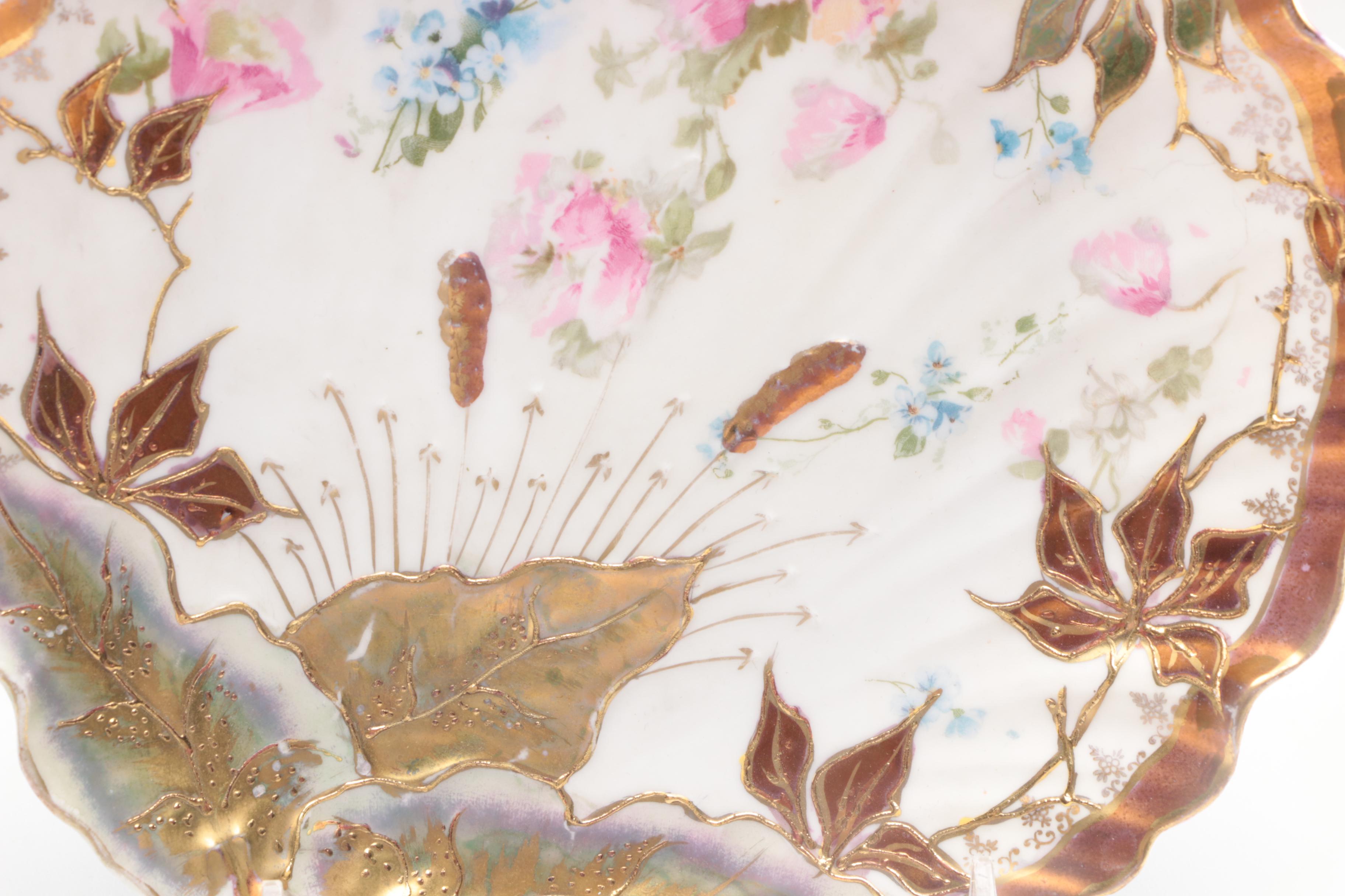 Haviland, Z S & Co., and Other Hand-Painted Porcelain Dinnerware