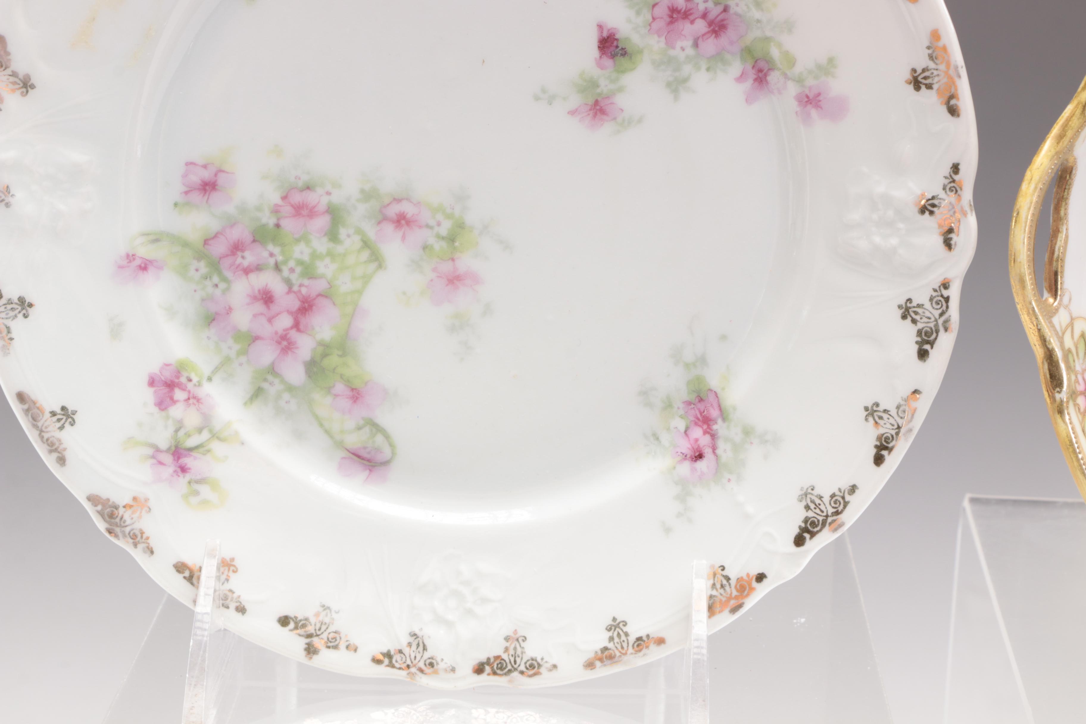 Haviland, Z S & Co., and Other Hand-Painted Porcelain Dinnerware