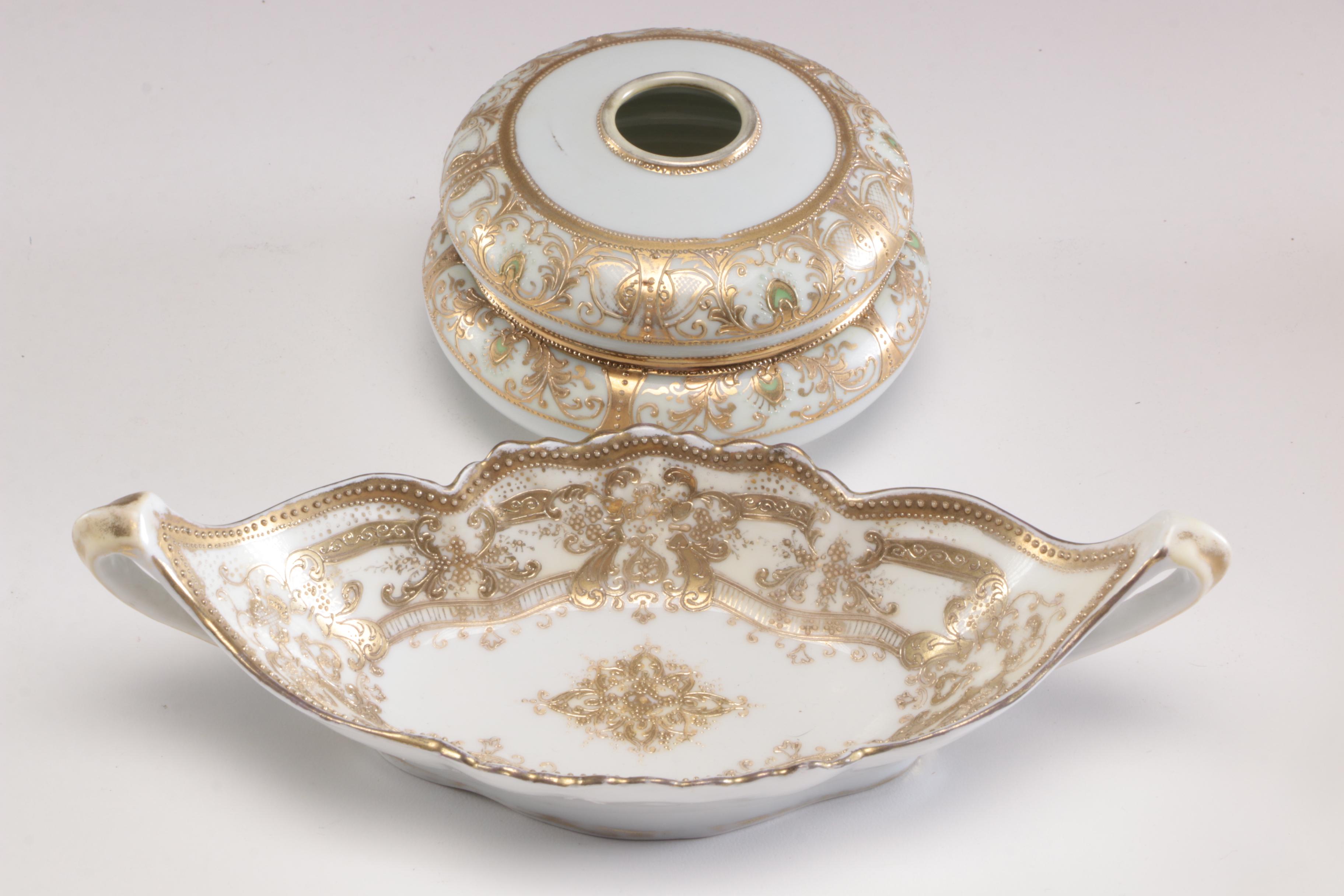 Haviland, Z S & Co., and Other Hand-Painted Porcelain Dinnerware