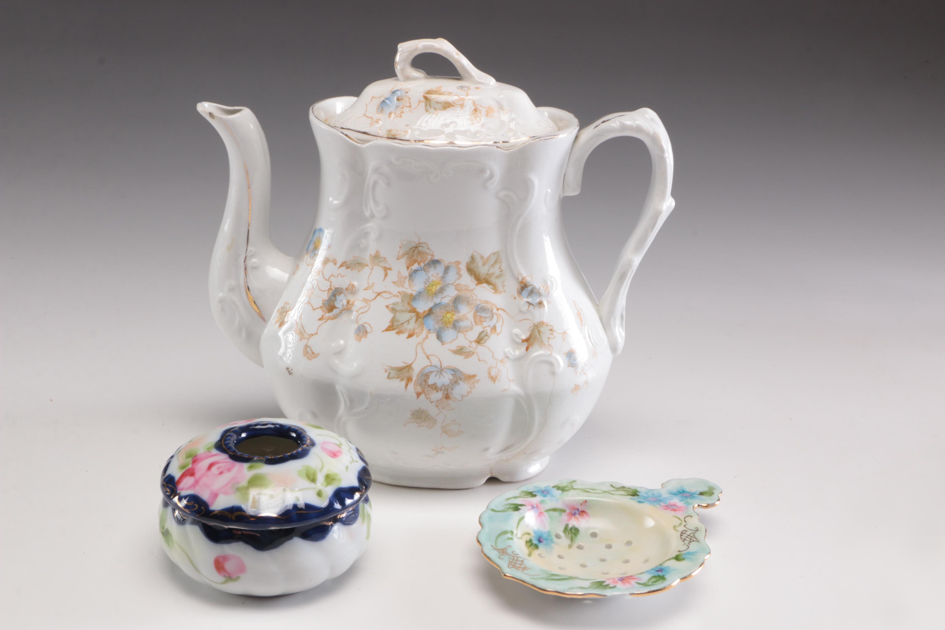 Haviland, Z S & Co., and Other Hand-Painted Porcelain Dinnerware