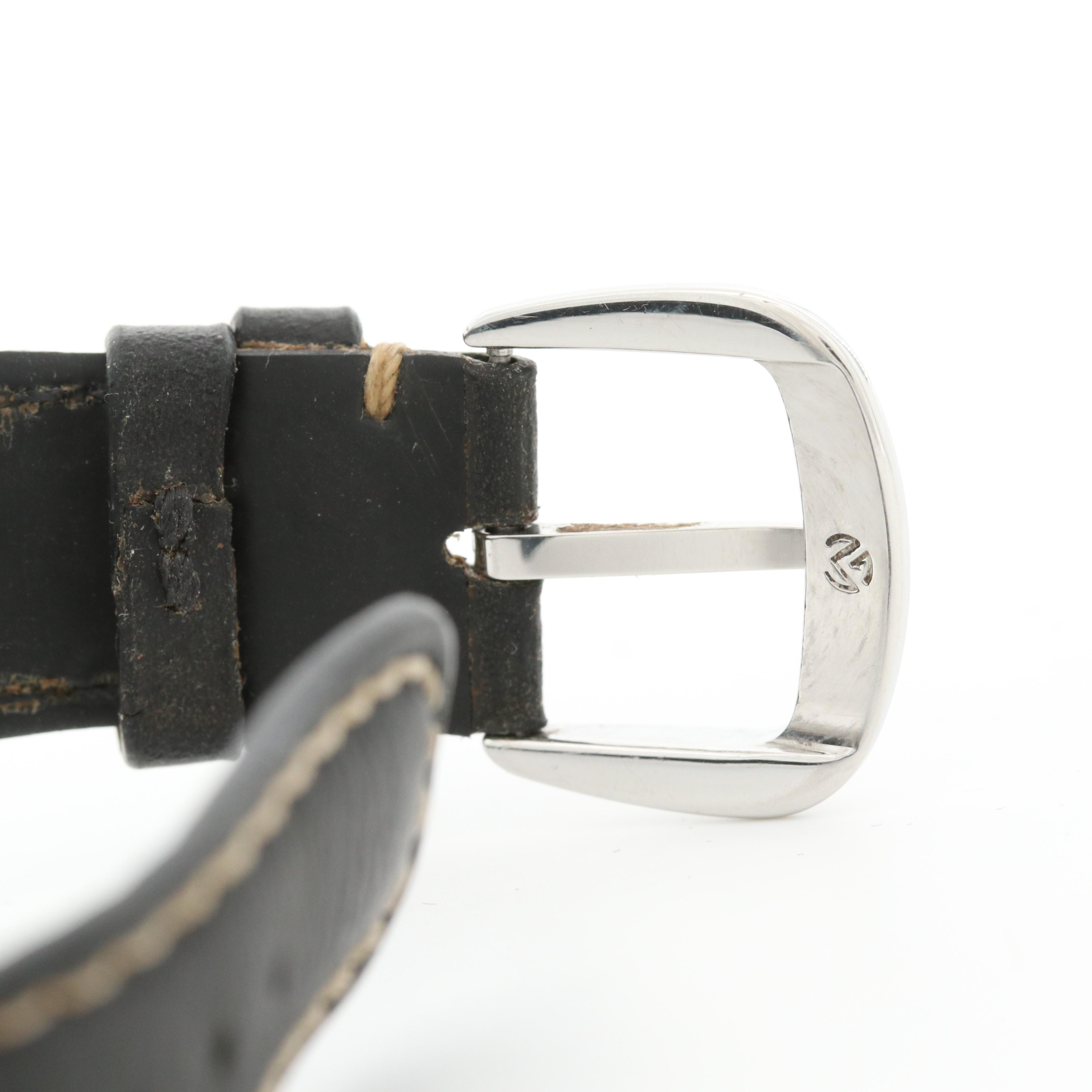 Franck Muller Cintrée Curvex Stainless Steel Automatic Enamel Dial Watch